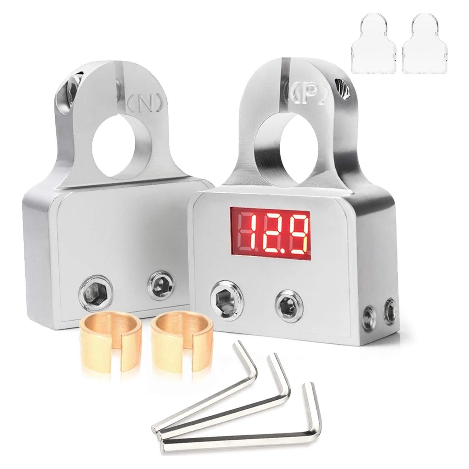 Conectores de terminal de batería MNJ Motor con voltímetro 12-24V