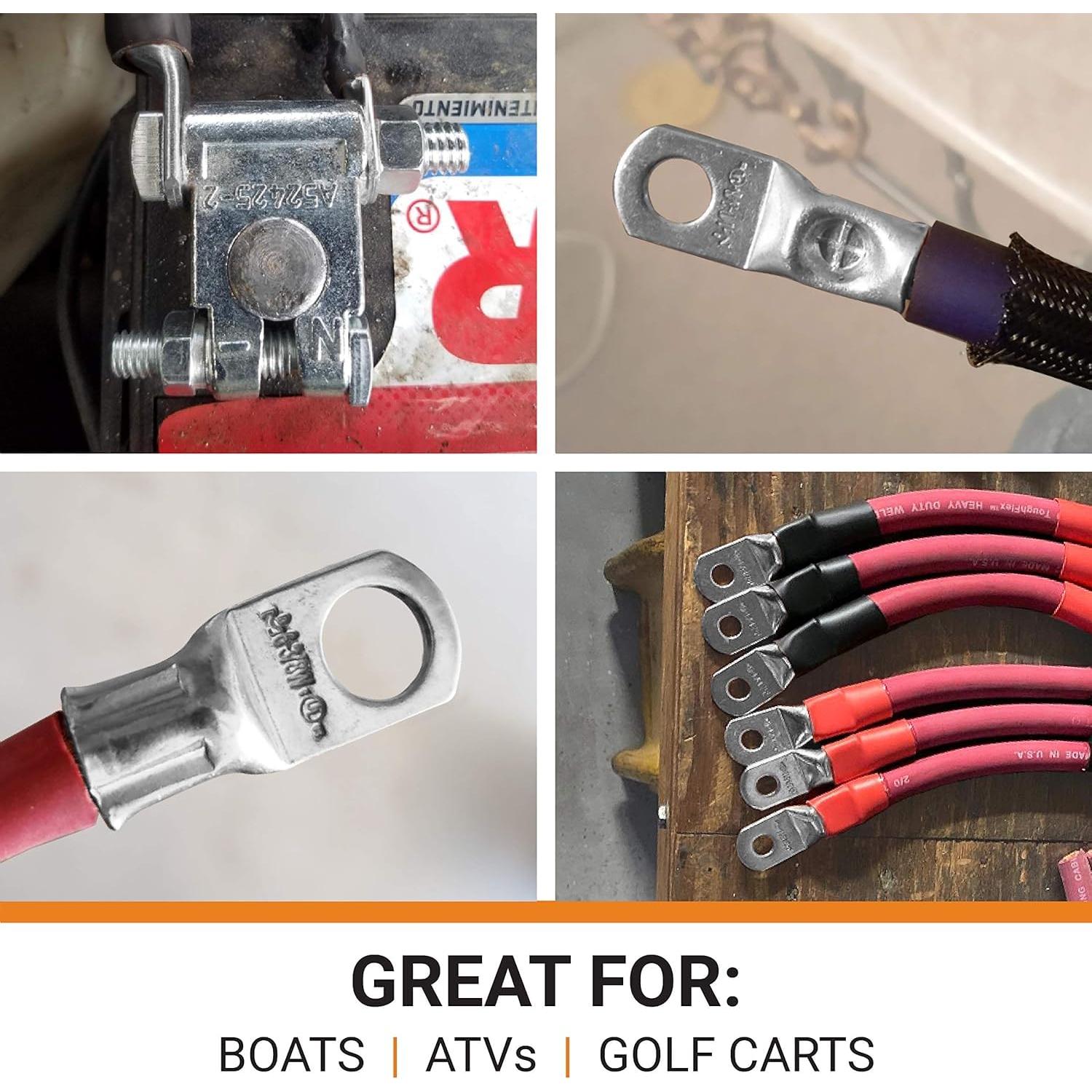 Conectores de Terminal de Batería SELTERM 8 AWG Cobre Estañado 2 Pcs