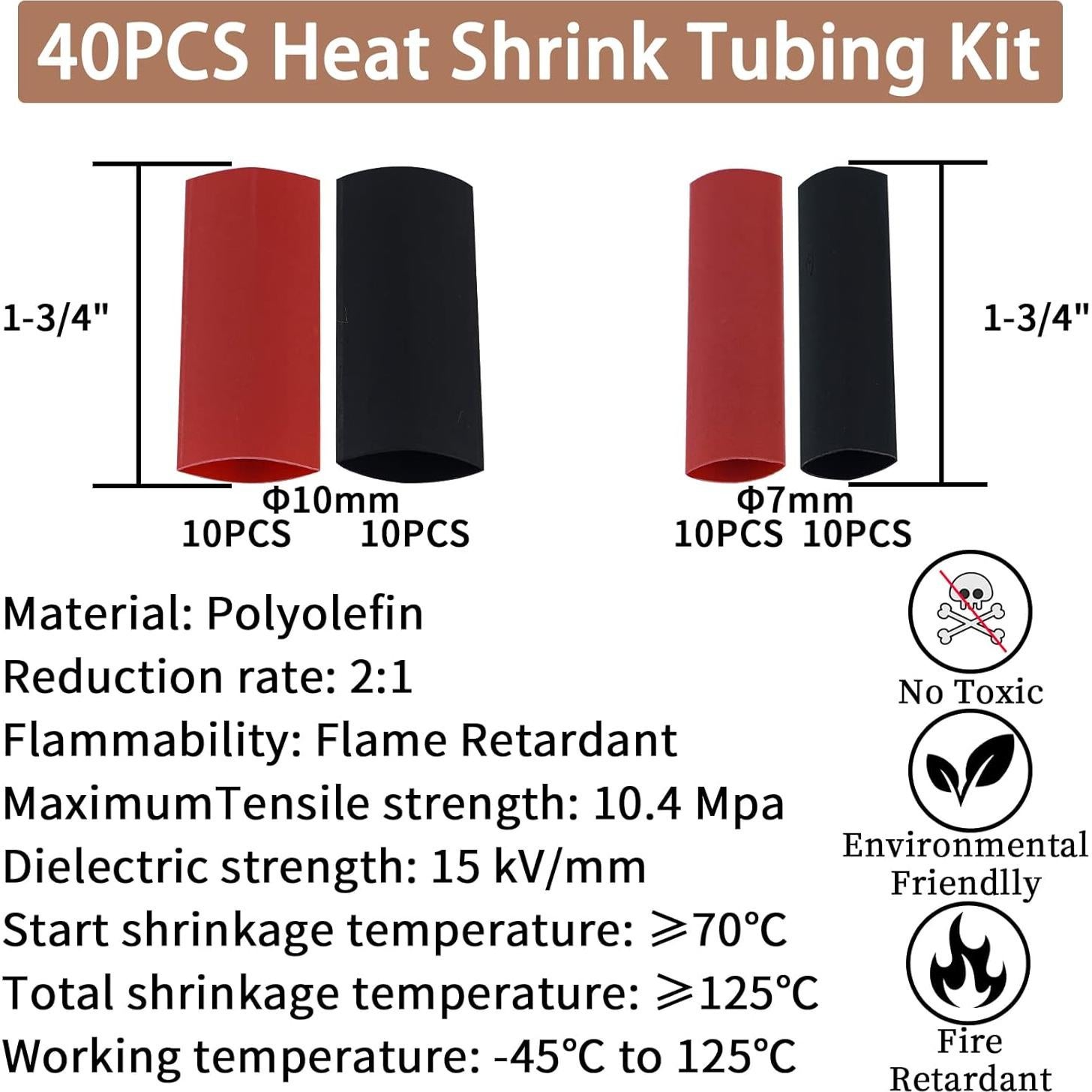 Kit 80 Pcs Conectores de Terminales de Cobre Dizzily AWG 8 6 12/10