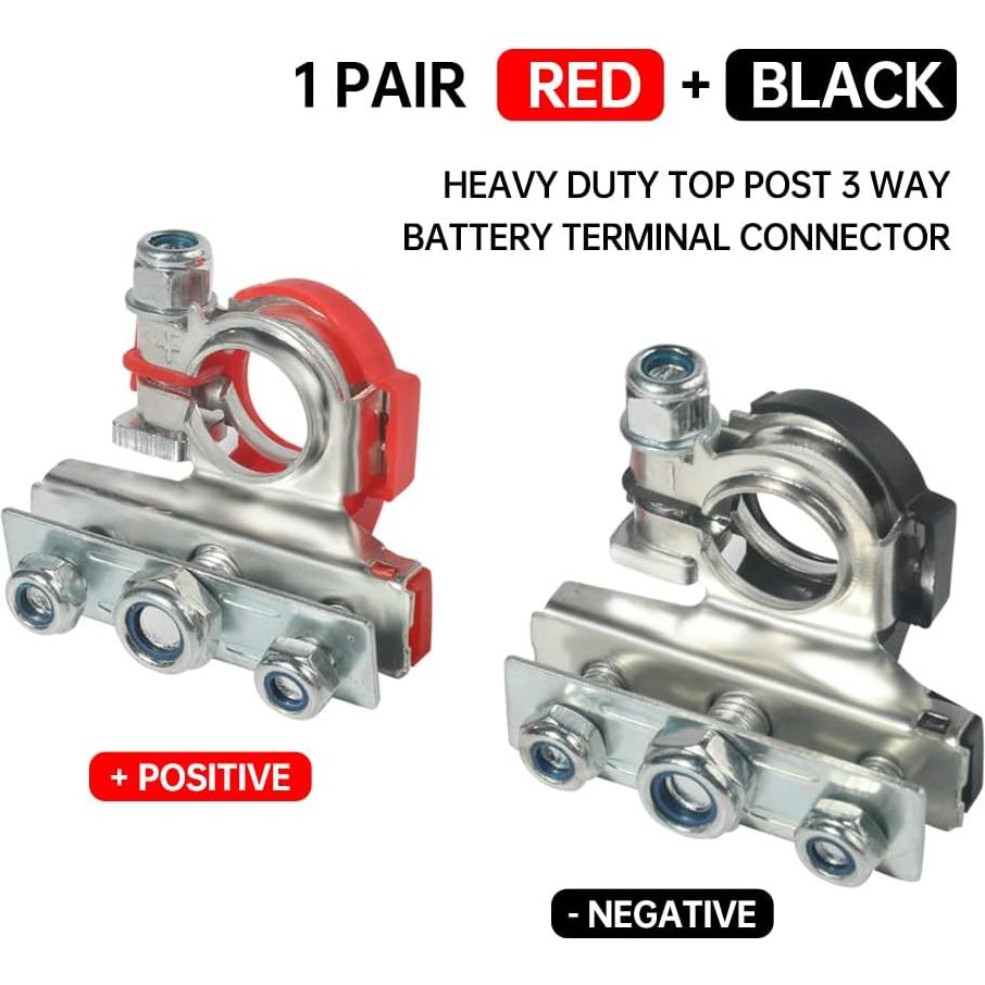 Conectores de Terminales de Batería SUJADE DCDZLJQ001 - 2 Piezas 12V