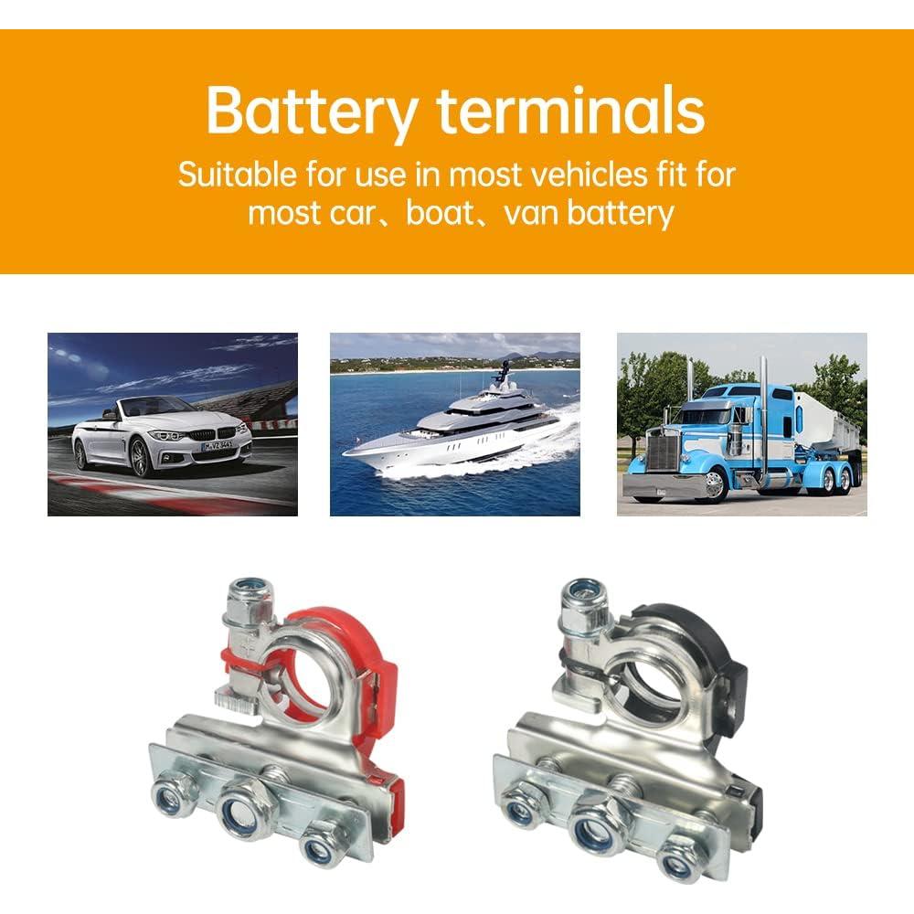 Conectores de Terminales de Batería SUJADE DCDZLJQ001 - 2 Piezas 12V