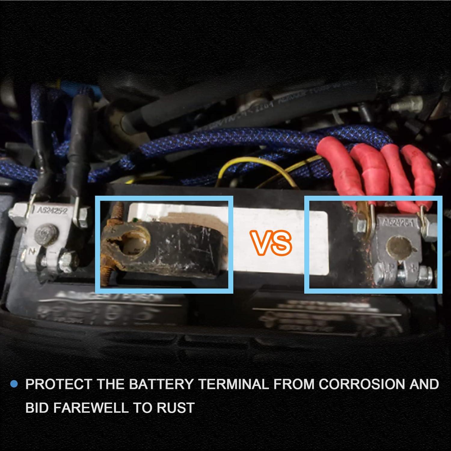 Conectores de terminal de batería HGNVGZ 2 Gauge 12V Kit 4 Piezas