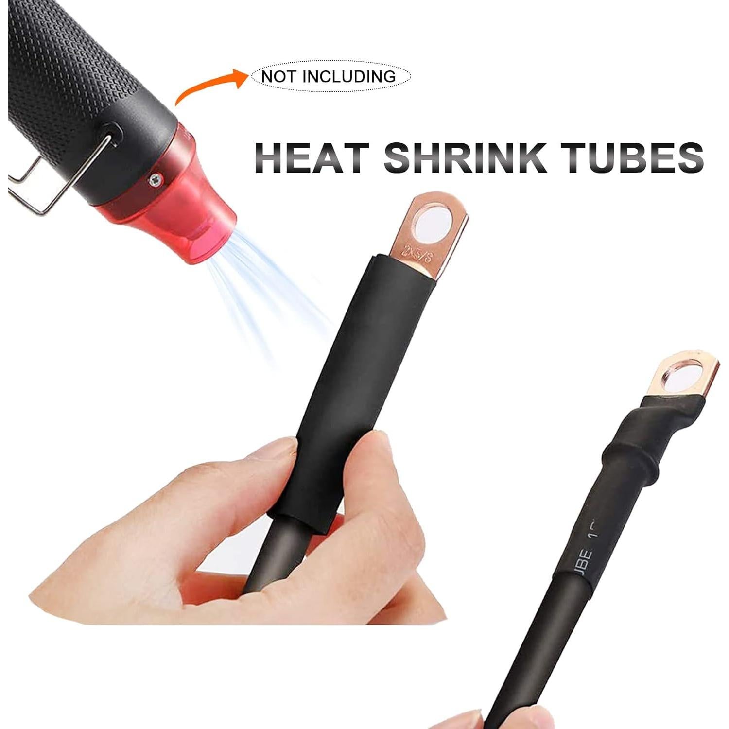 Conectores de terminal de batería HGNVGZ 2 Gauge 12V Kit 4 Piezas