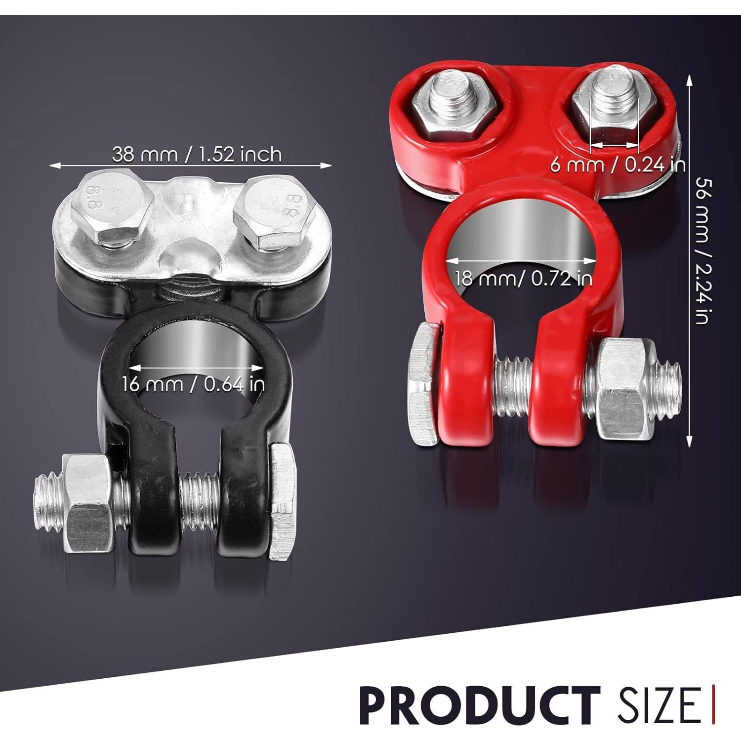 Conjunto de Conectores de Batería Tallew - 4 Piezas Galvanizadas