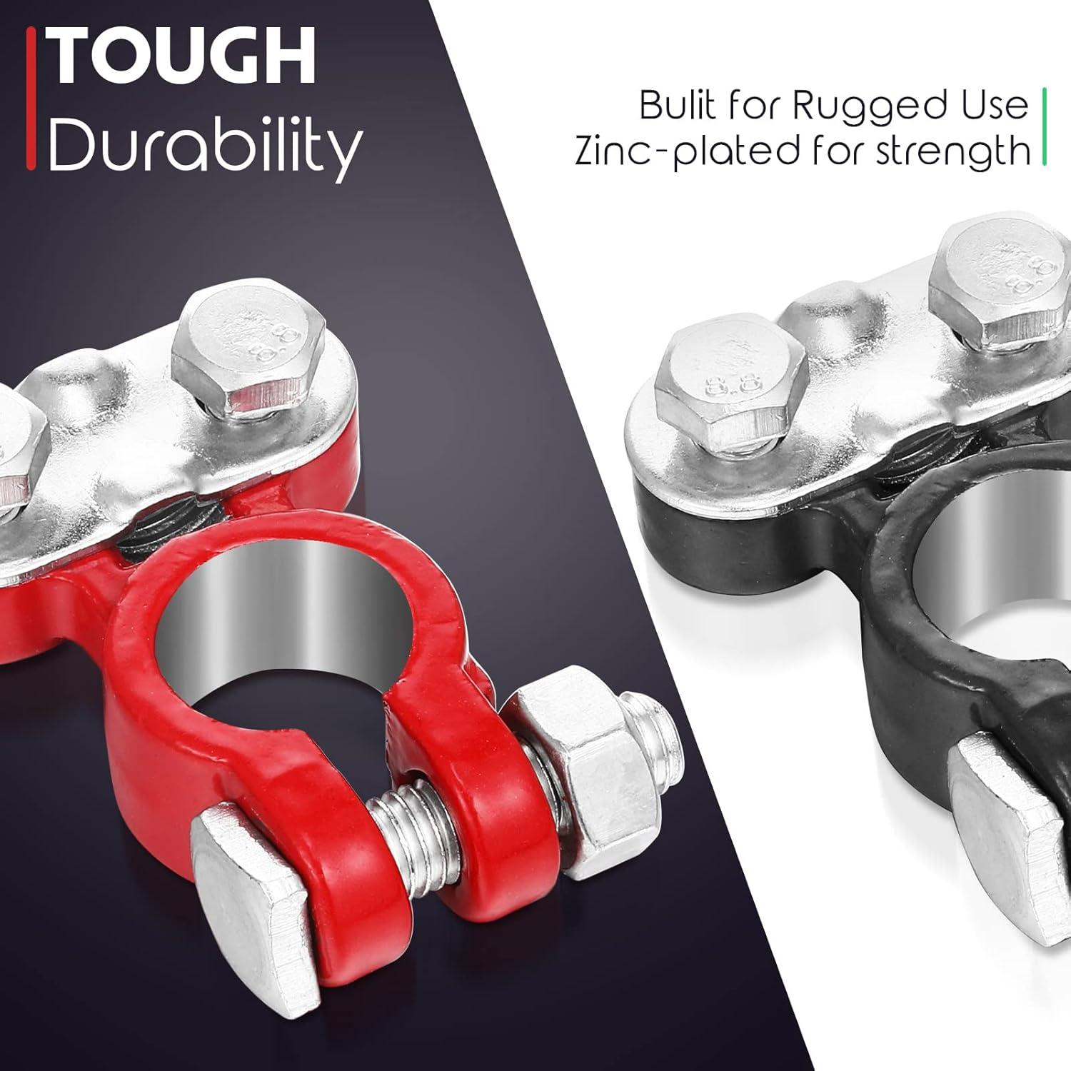 Conjunto de Conectores de Batería Tallew - 4 Piezas Galvanizadas