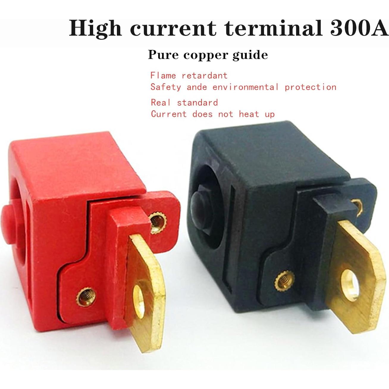 Terminales de Batería de Litio 300A Cobre HWYEE - 2 Piezas