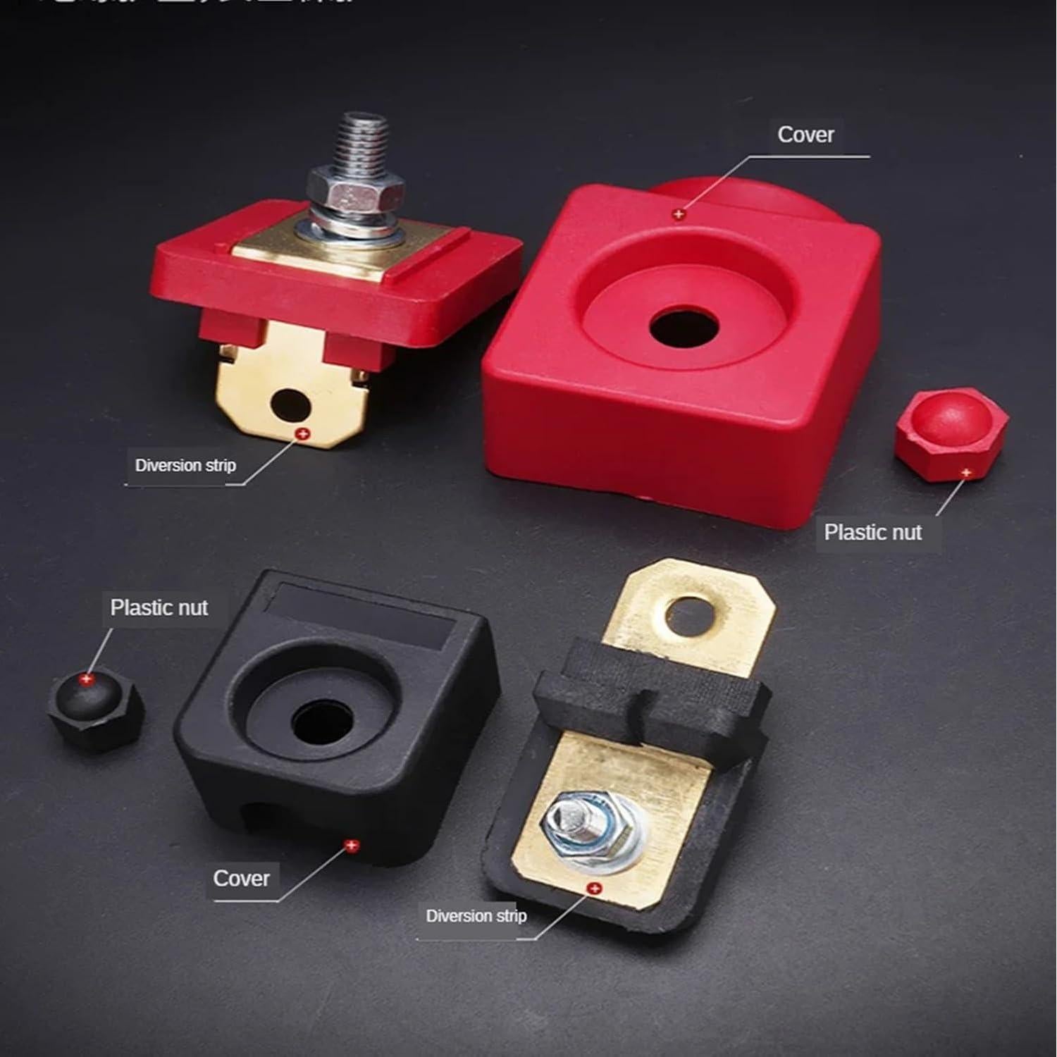 Terminales de Batería de Litio 300A Cobre HWYEE - 2 Piezas