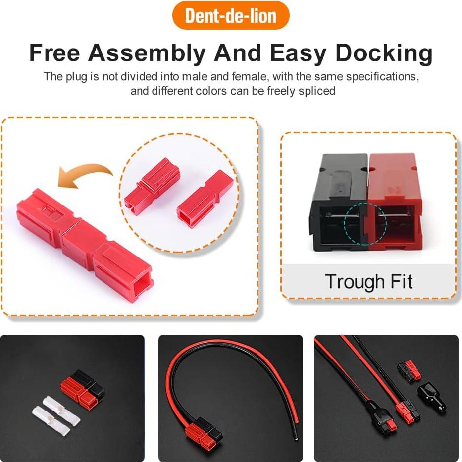 Conector de Batería Rápido 30A Dent-de-lion 50 Unidades