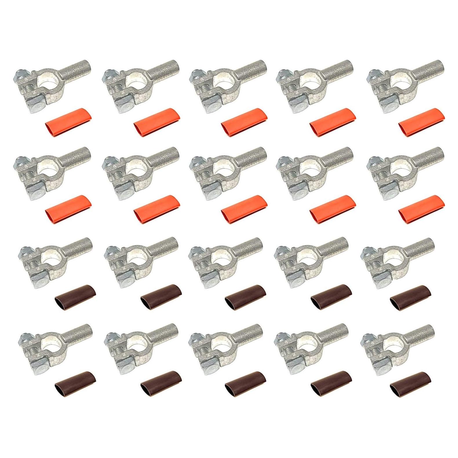 Conectores de batería WindyNation 2/0 Gauge 10 pares cobre puro