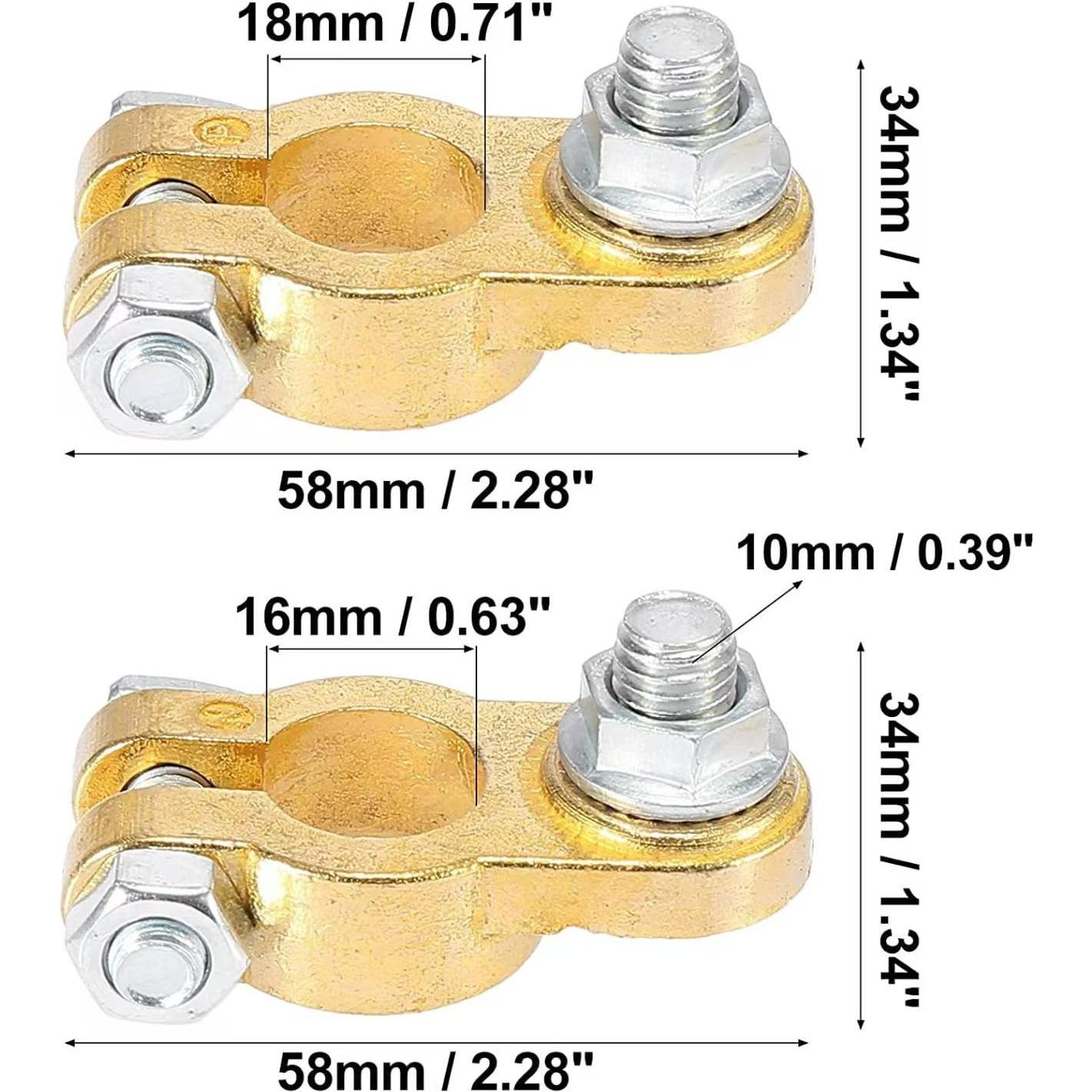 Conectores de Terminal de Batería ZMSHANGMAO 12V/24V Cobre Puro