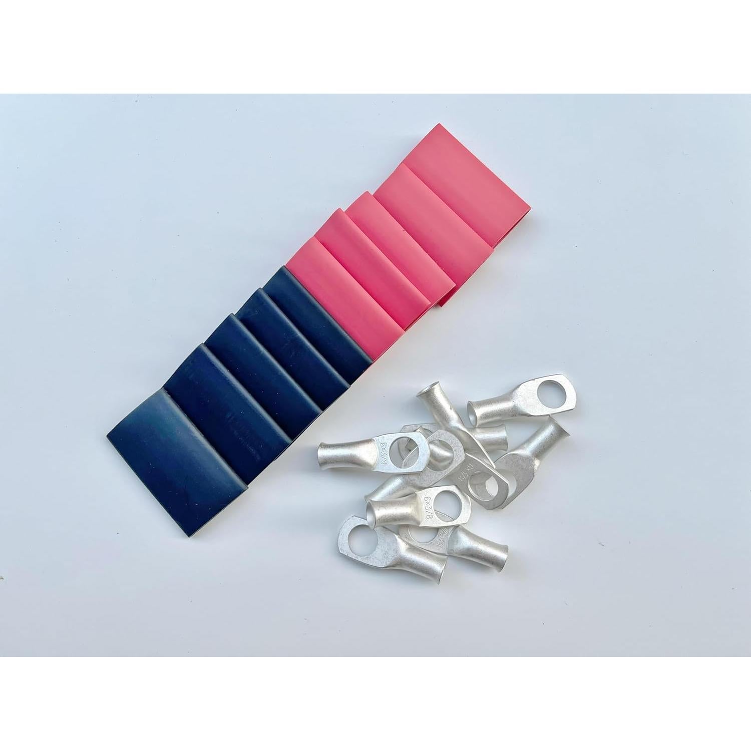 Conectores de Terminal de Anillo de Cobre 10PCS 6 AWG SHASKOKOEN