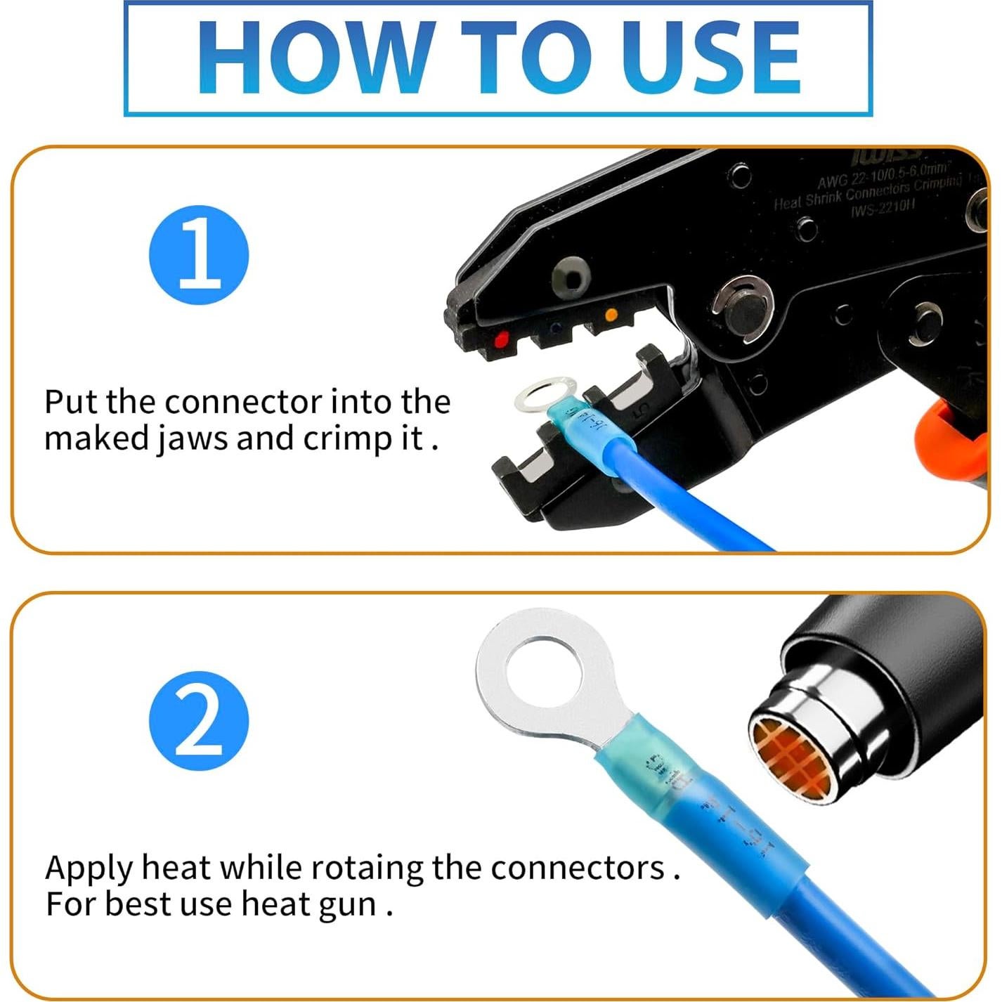 Kit de 90 Conectores de Cable Termoretráctiles Oiojuct