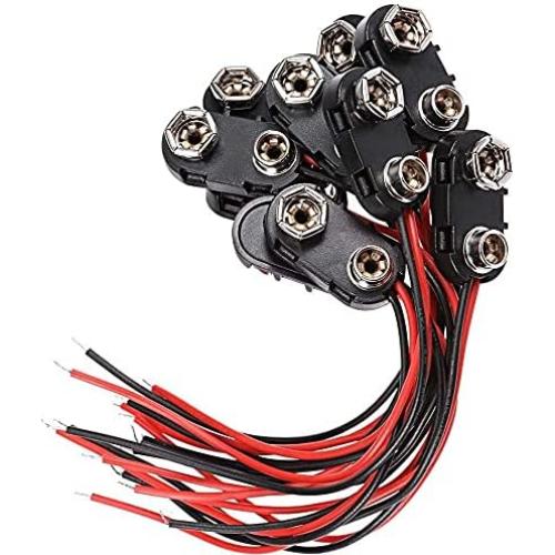 Conector de Batería 9V Tipo I - Paquete de 10 Piezas