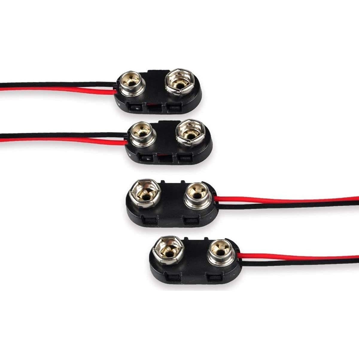 Conector de Batería 9V Tipo I - Paquete de 10 Piezas