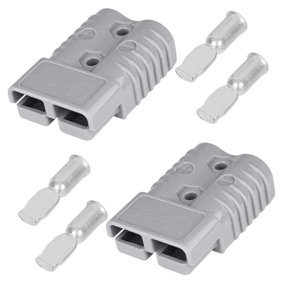 Conector de Desconexión Rápida 175A Uddick 2PCS Gris 1/0AWG