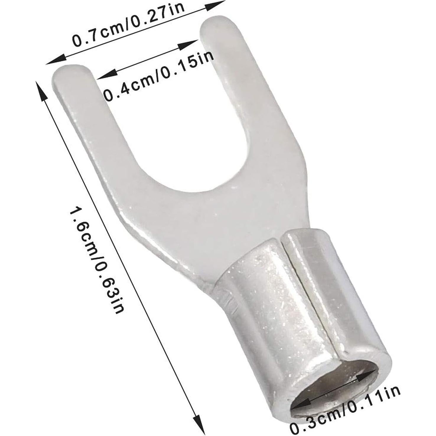 100 Terminales de Espada Desnudos Carkio SNB3.5-4 Cobre 37A