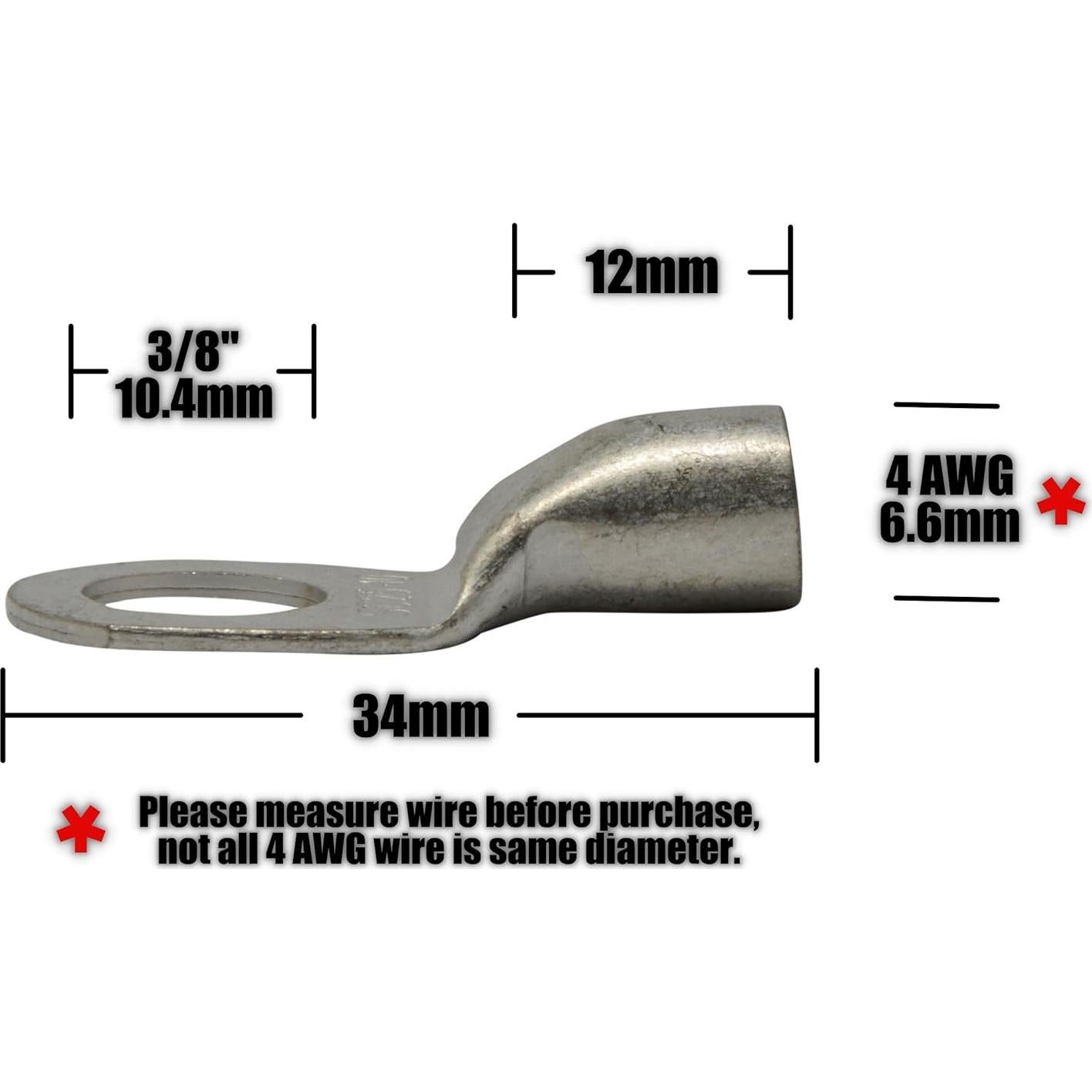 Conectores de Terminal de Batería Marina Simple Electric 4 AWG