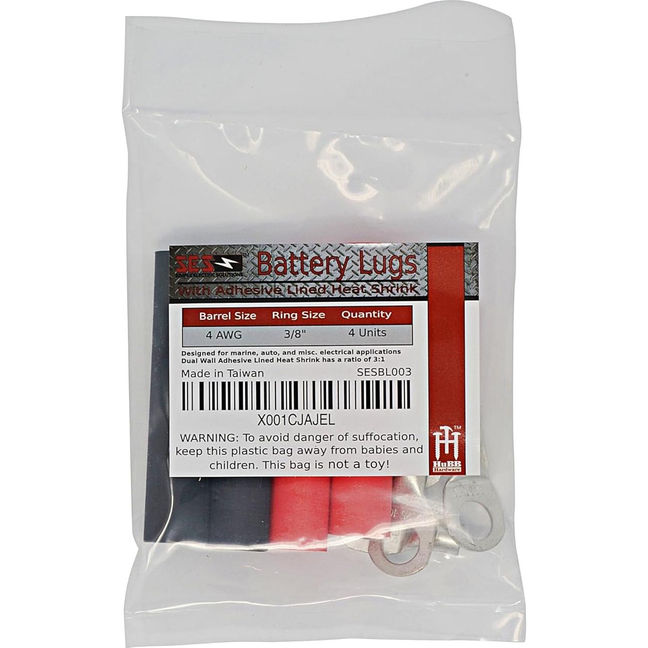 Conectores de Terminal de Batería Marina Simple Electric 4 AWG