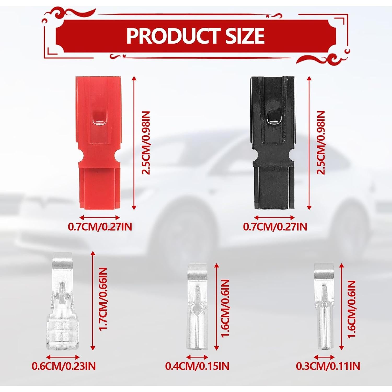 Kit de Conectores de Poder 96 PCS BSAMZO 15/30/45 Amp