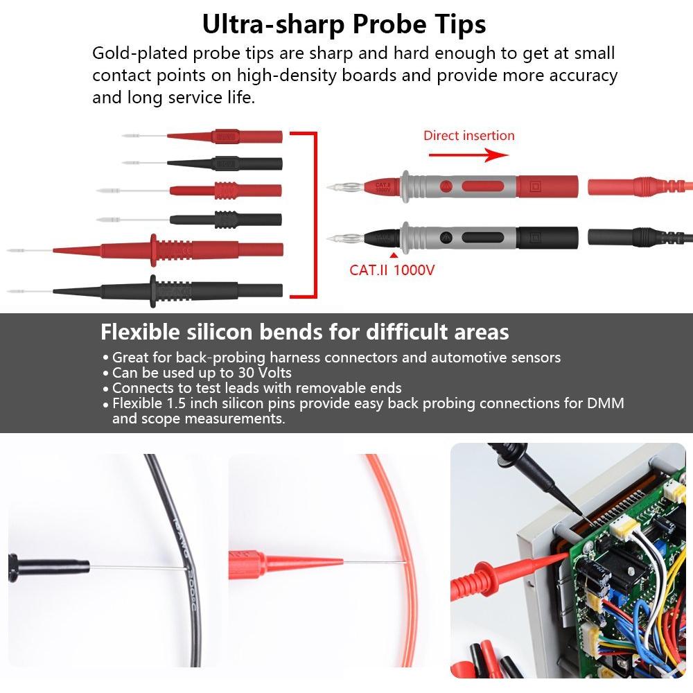 Kit de Cables de Prueba para Multímetro Handskit 0.45kg