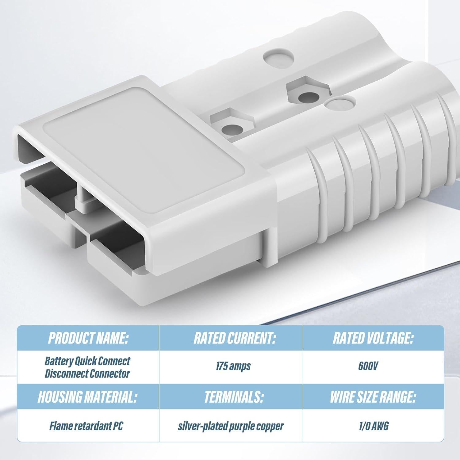 Kit de Conectores Rápidos de Batería QCDENG 175A 4pcs