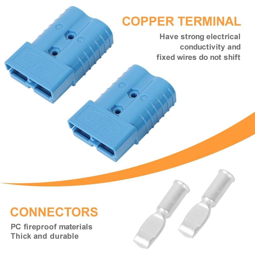 Conector de Batería 350A Dent-de-lion Azul Conexión Rápida