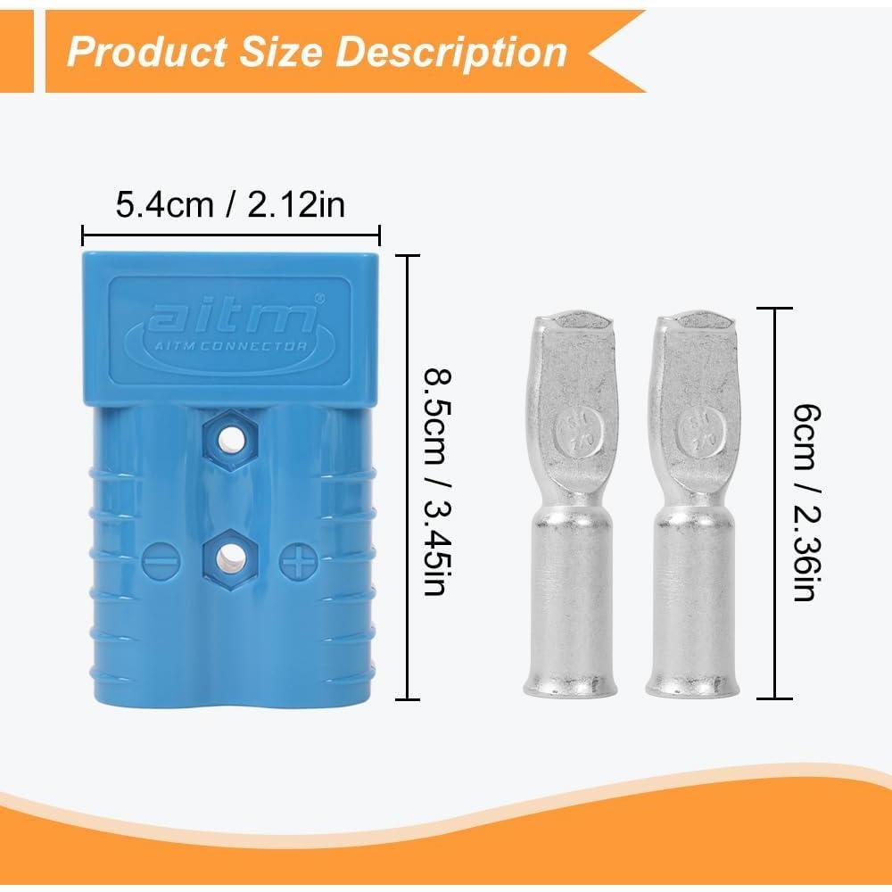 Conector de Batería 350A Dent-de-lion Azul Conexión Rápida