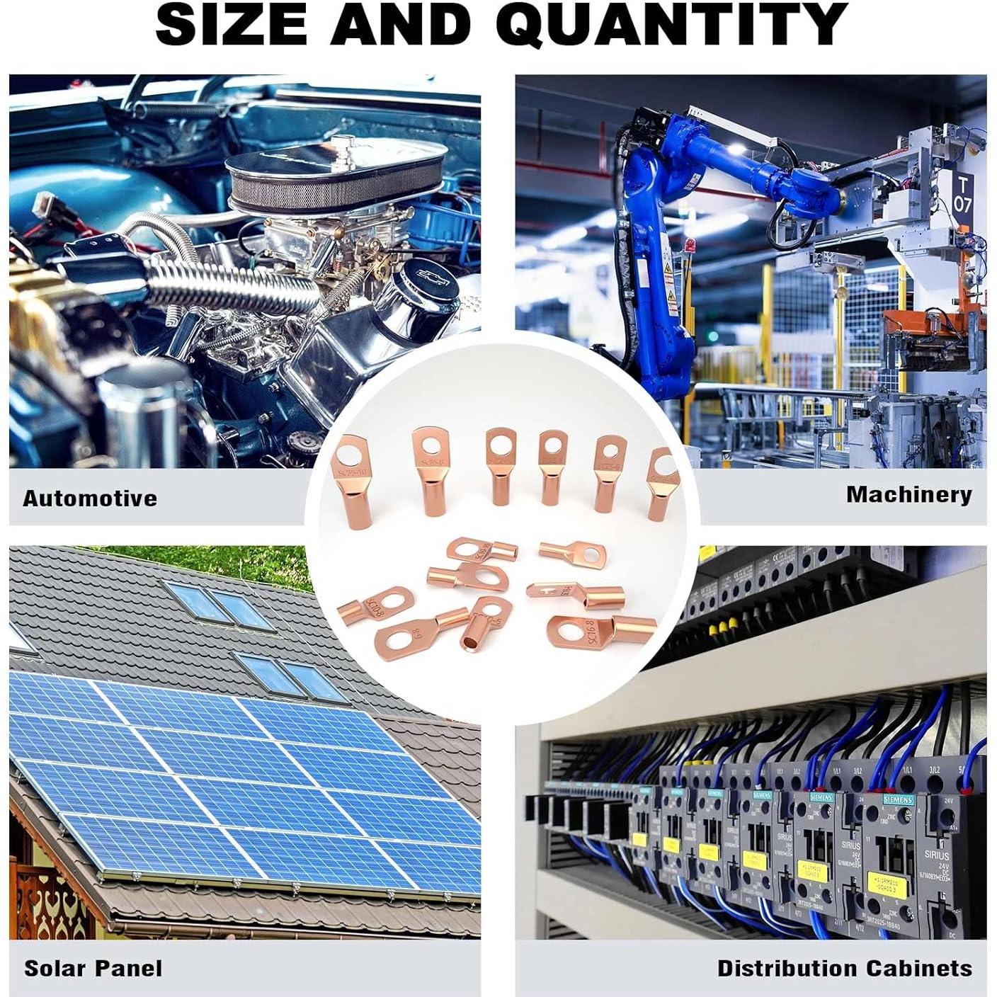 Kit de Conectores de Terminales de Cable Sanuke 260pcs Cobre