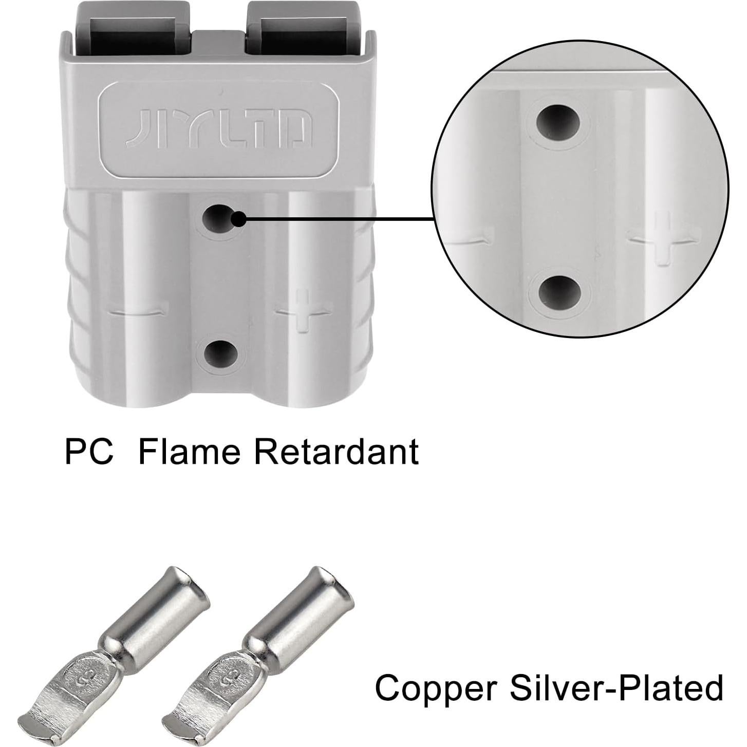 Conectores Eléctricos XRDS-RF 50A - Kit de 2 PCS 600V DC