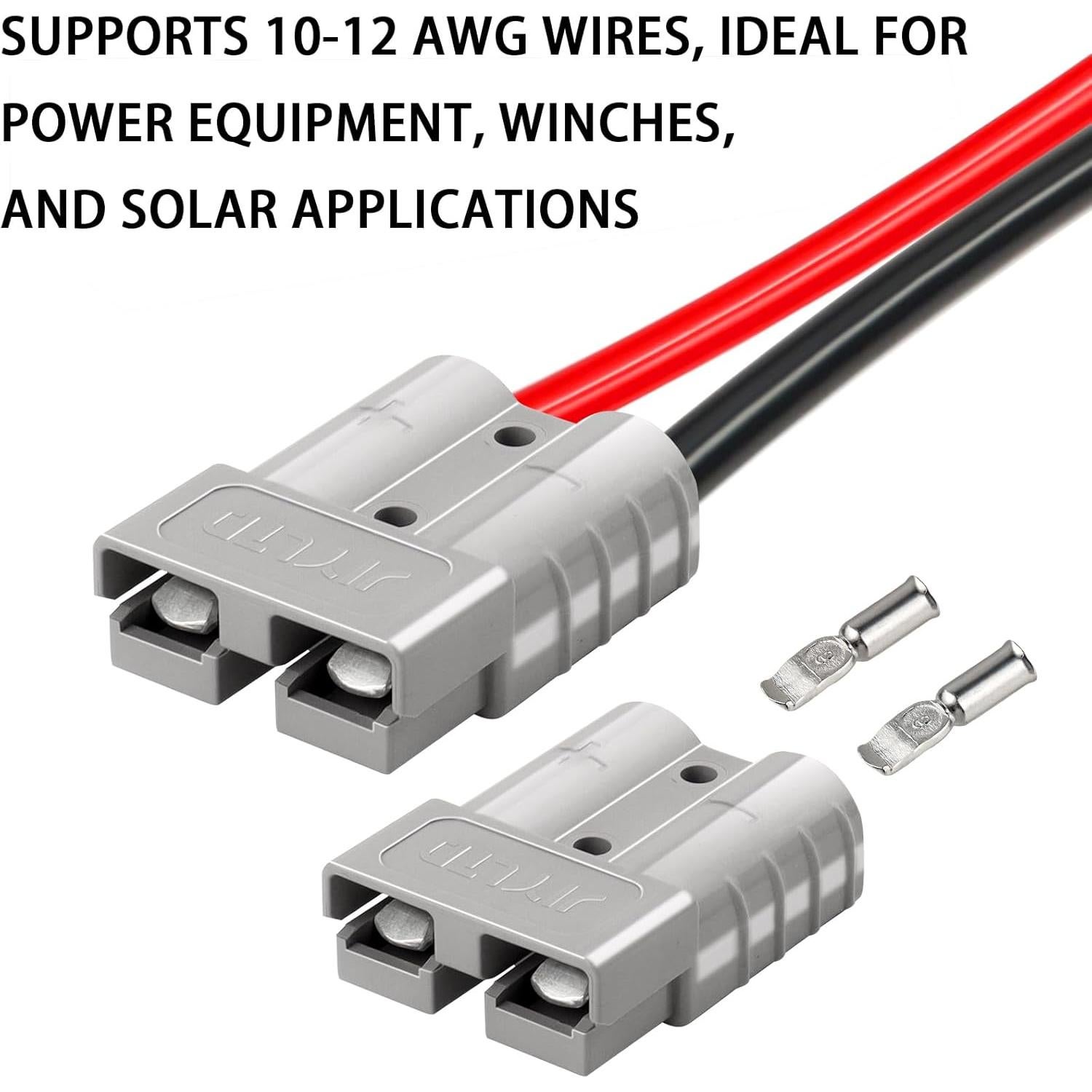 Conectores Eléctricos XRDS-RF 50A - Kit de 2 PCS 600V DC