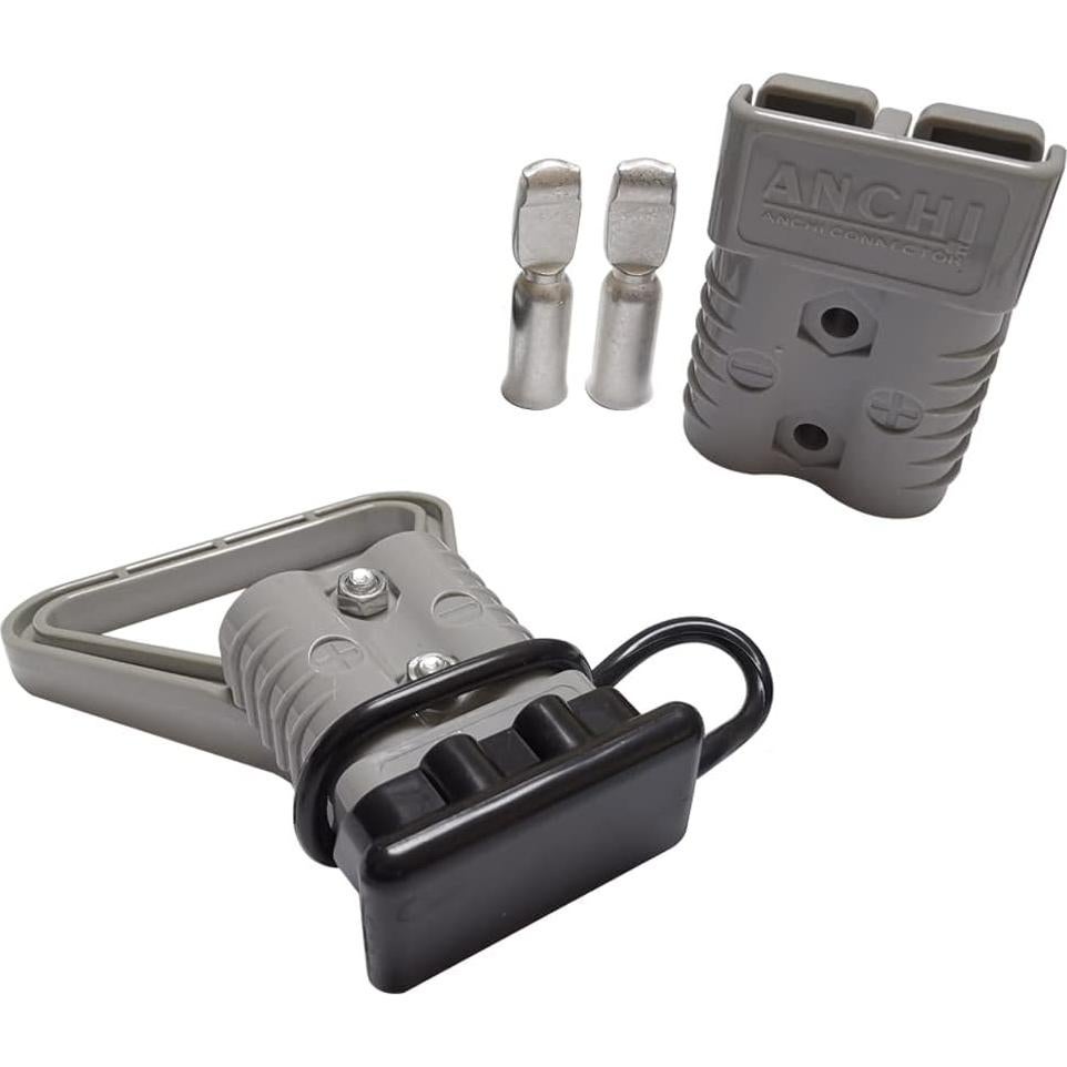 Kit Conectores de Batería 175A ANCHI 1/0 AWG Gris