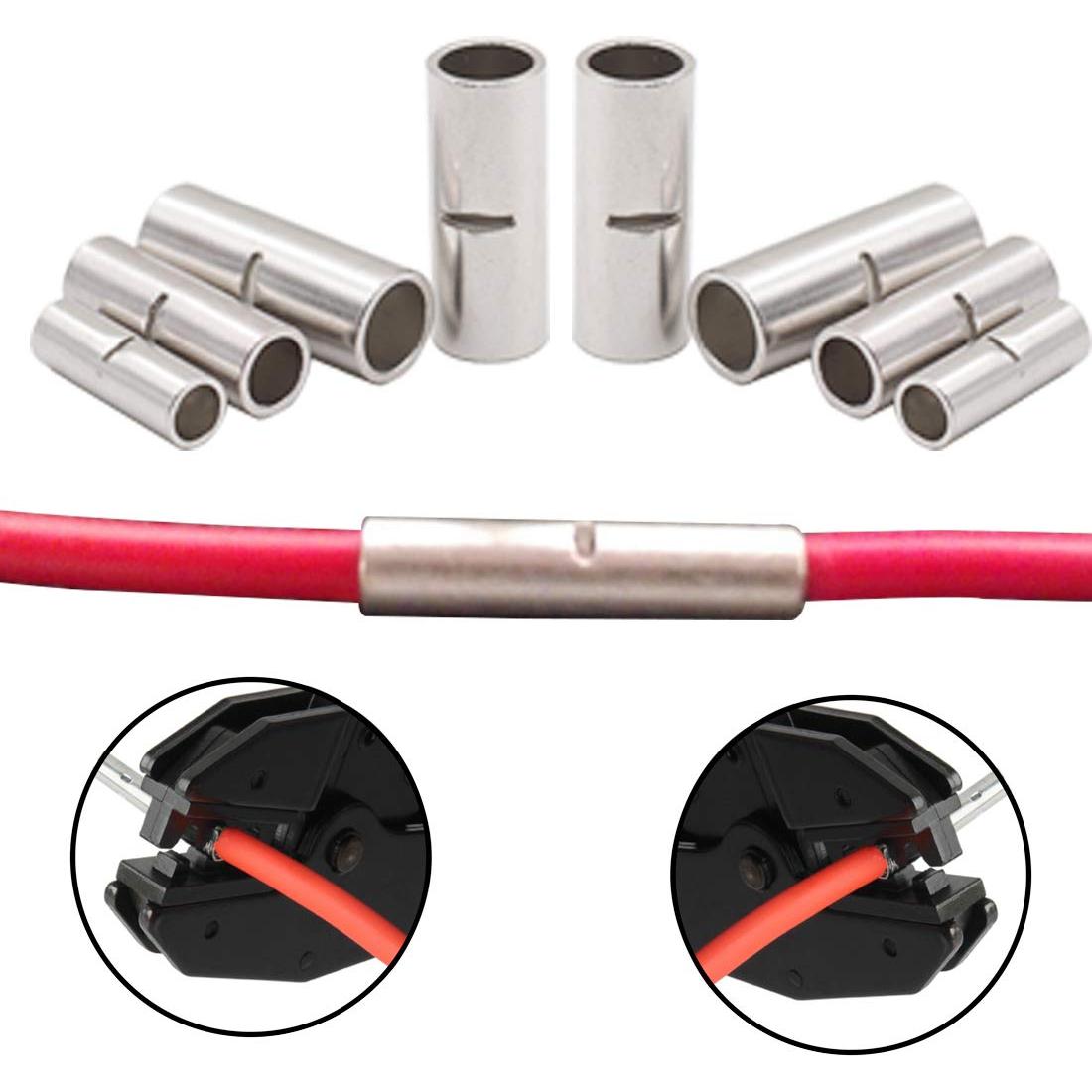 Conectores de extremo no aislados Lime2018 AWG 4/6/8 - 40 piezas