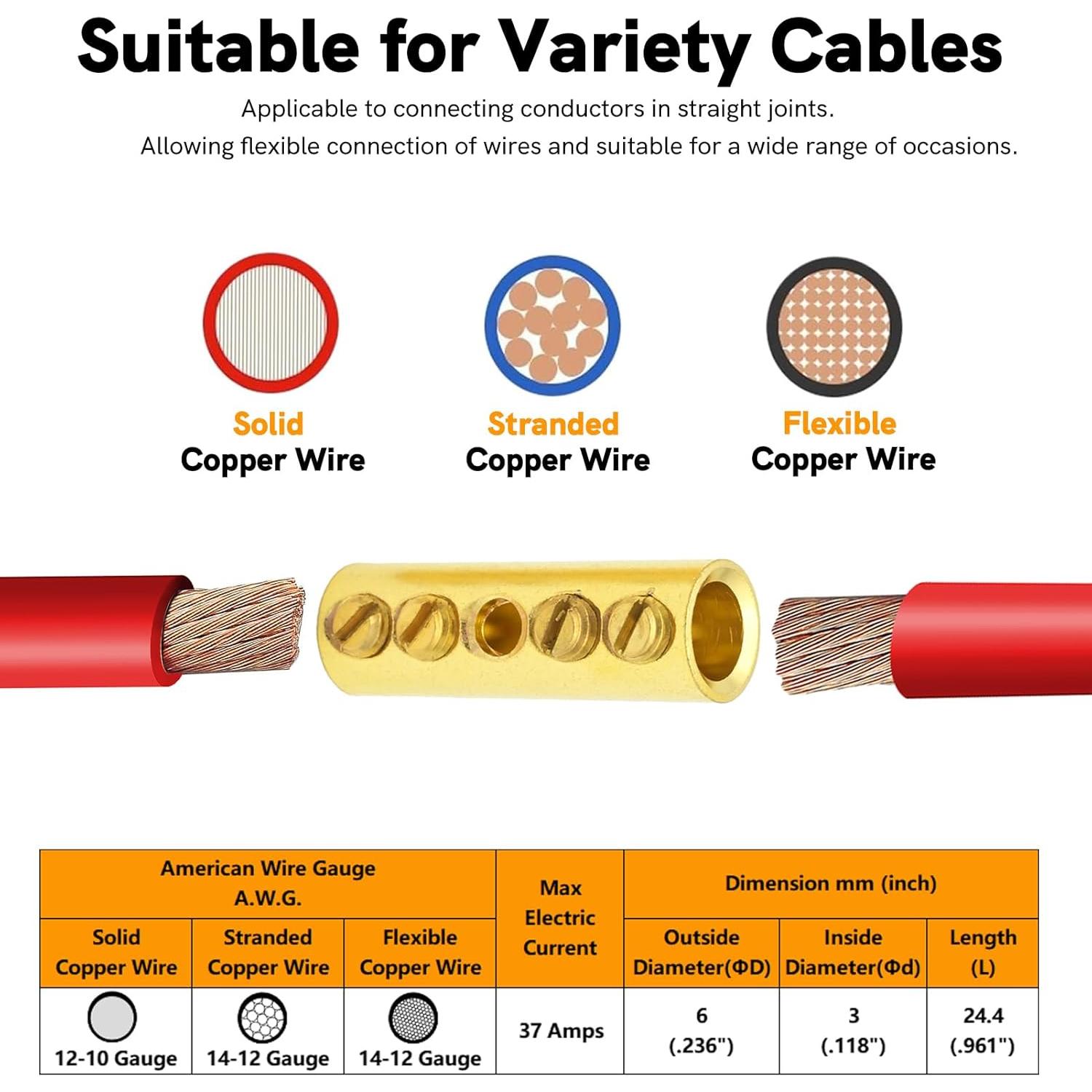 Conectores de empalme mecánico SVAAR 14-12 AWG 20 PCS