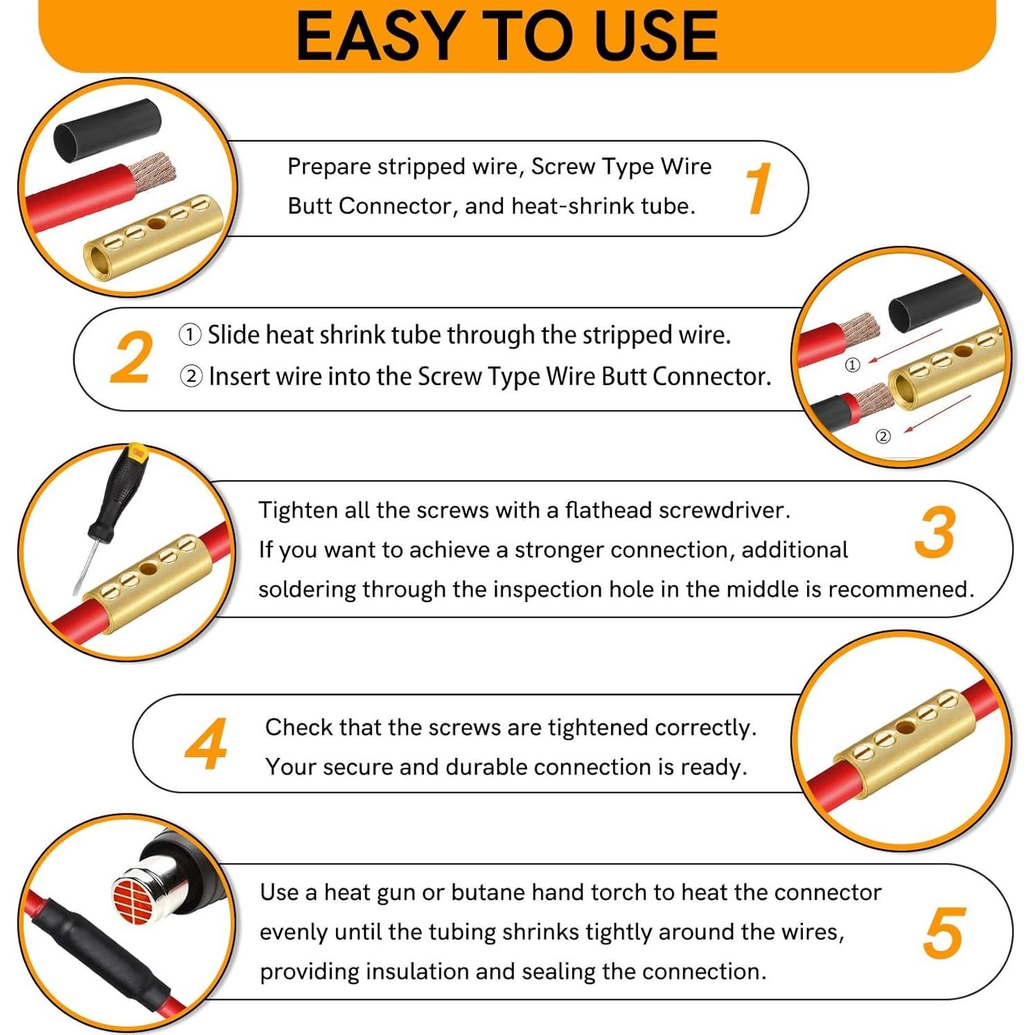 Conectores de empalme mecánico SVAAR 14-12 AWG 20 PCS