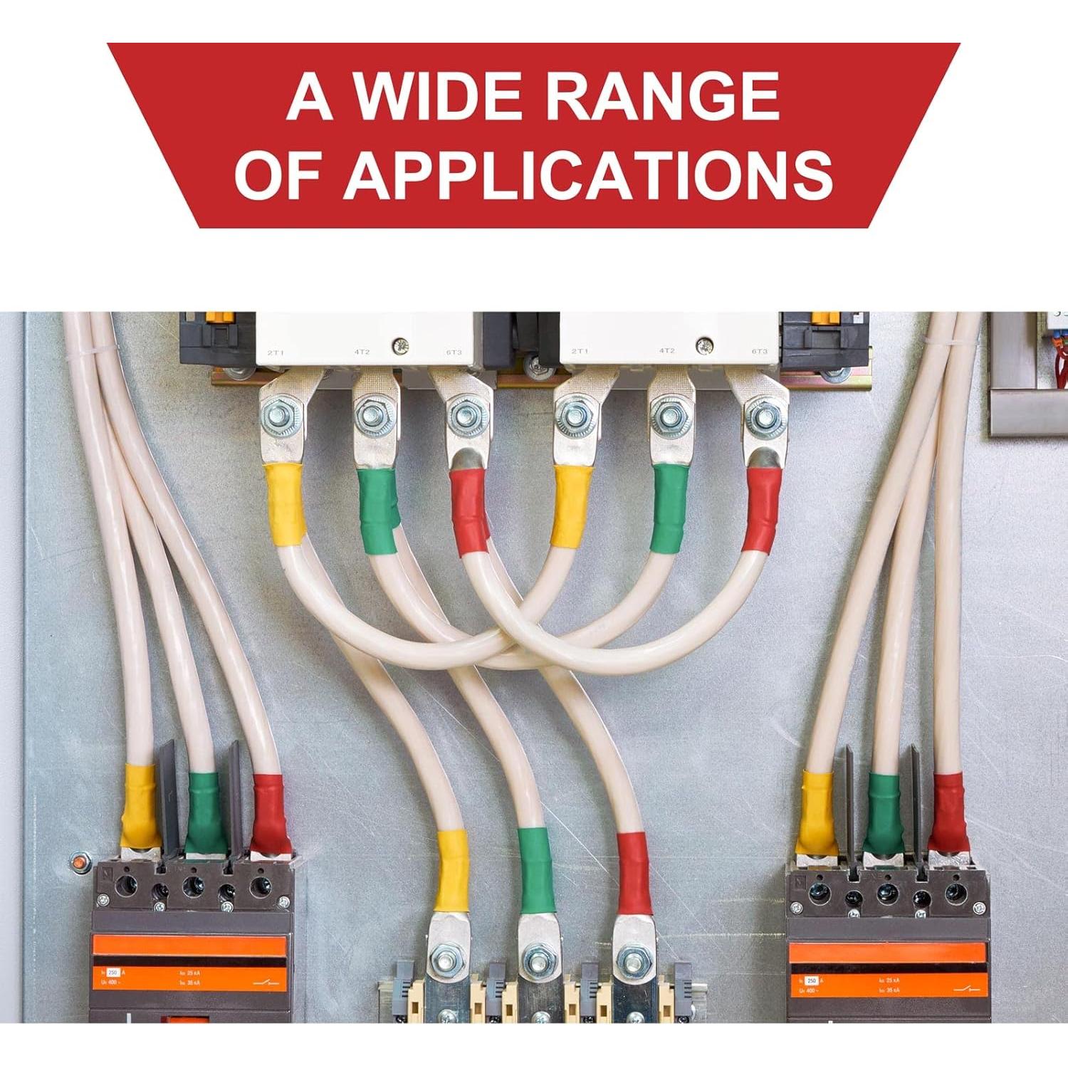 10 Terminales de Anillo de Cobre Estañado 6 AWG Sanuke