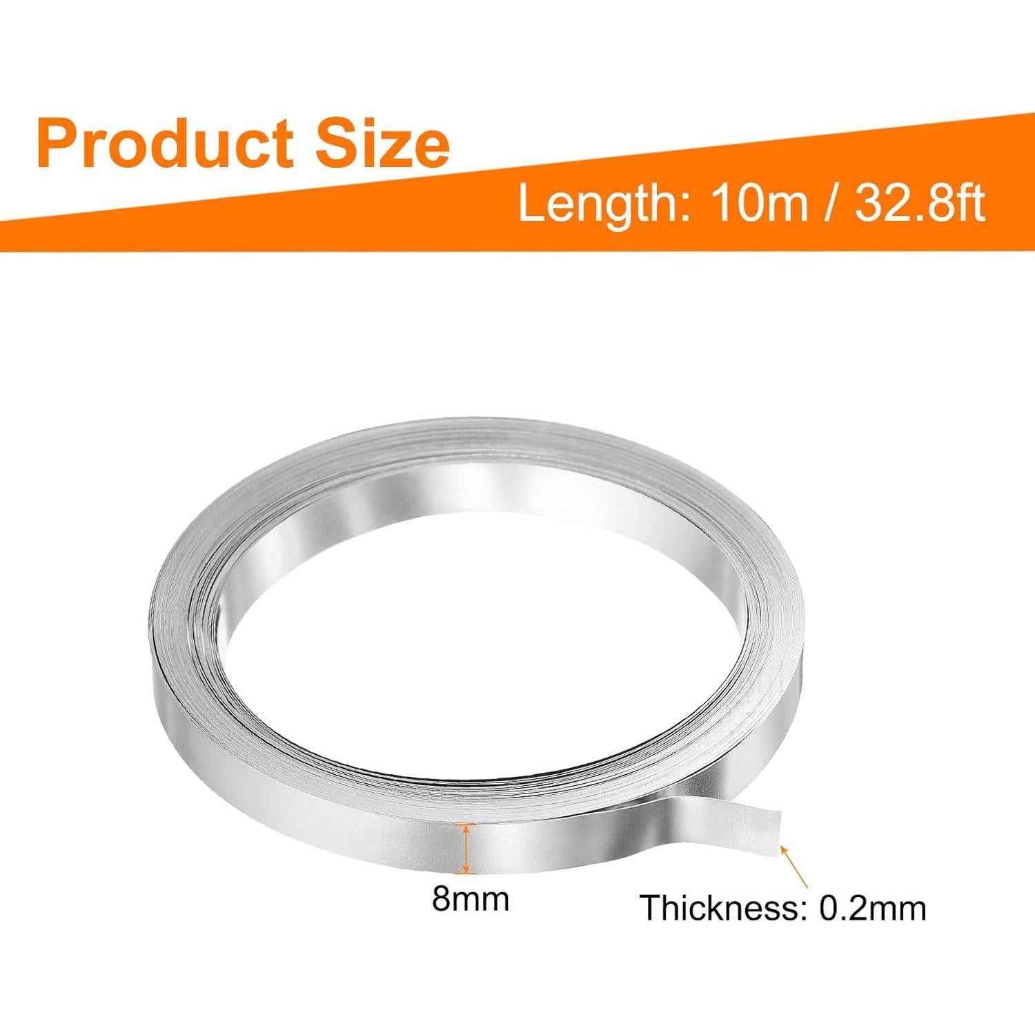 Tira de Níquel Pura HARFINGTON 0.2x8mm 10m 99.6% para Baterías