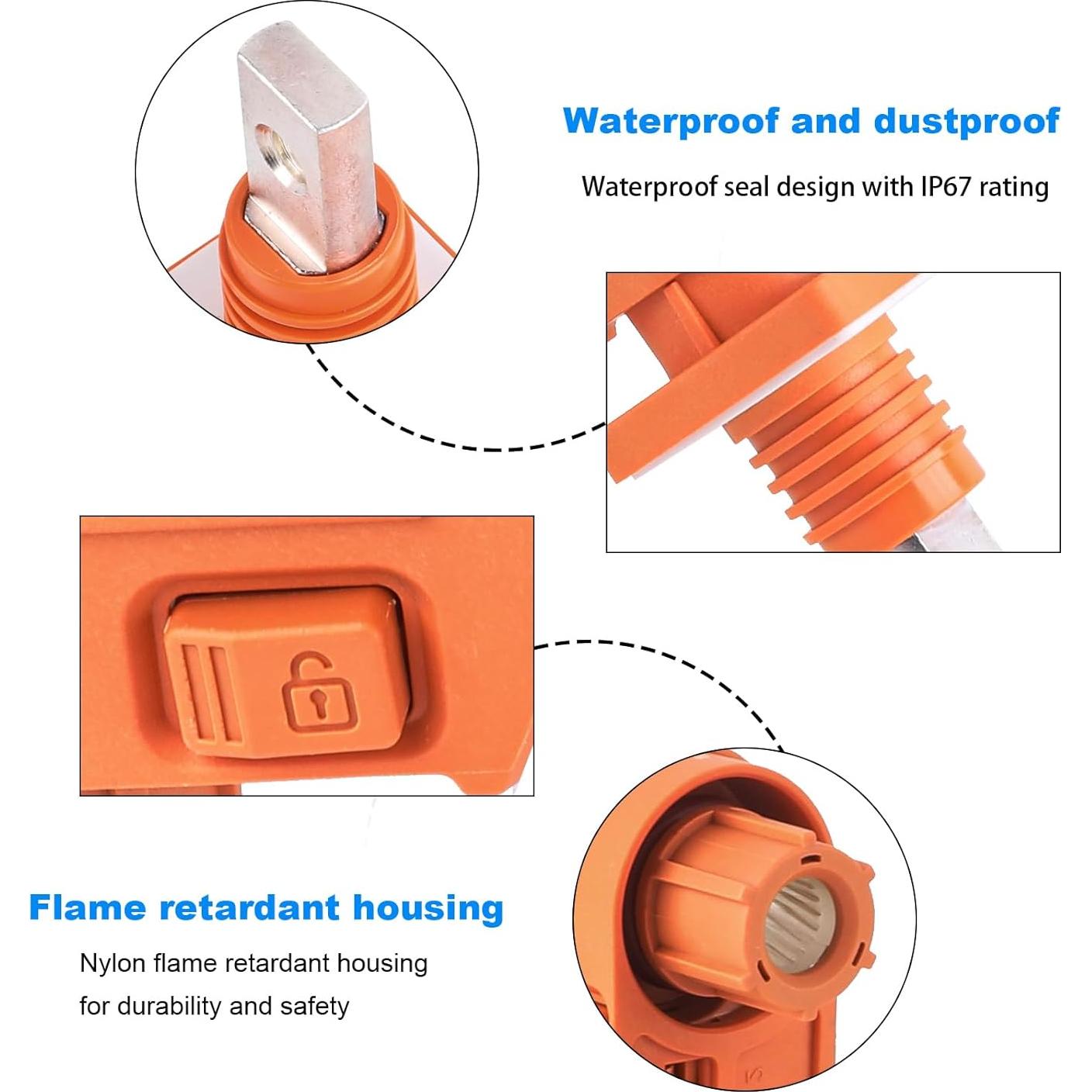 Conector de Almacenamiento de Energía ZIWIMEGO 100A IP67