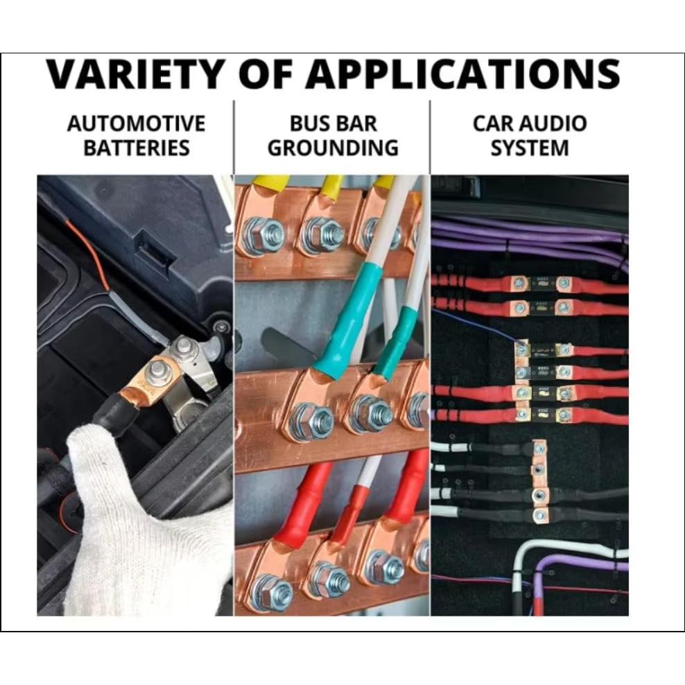 Paquete de 10 terminales de crimpado de cobre AWG 8-10 MTTHAHA