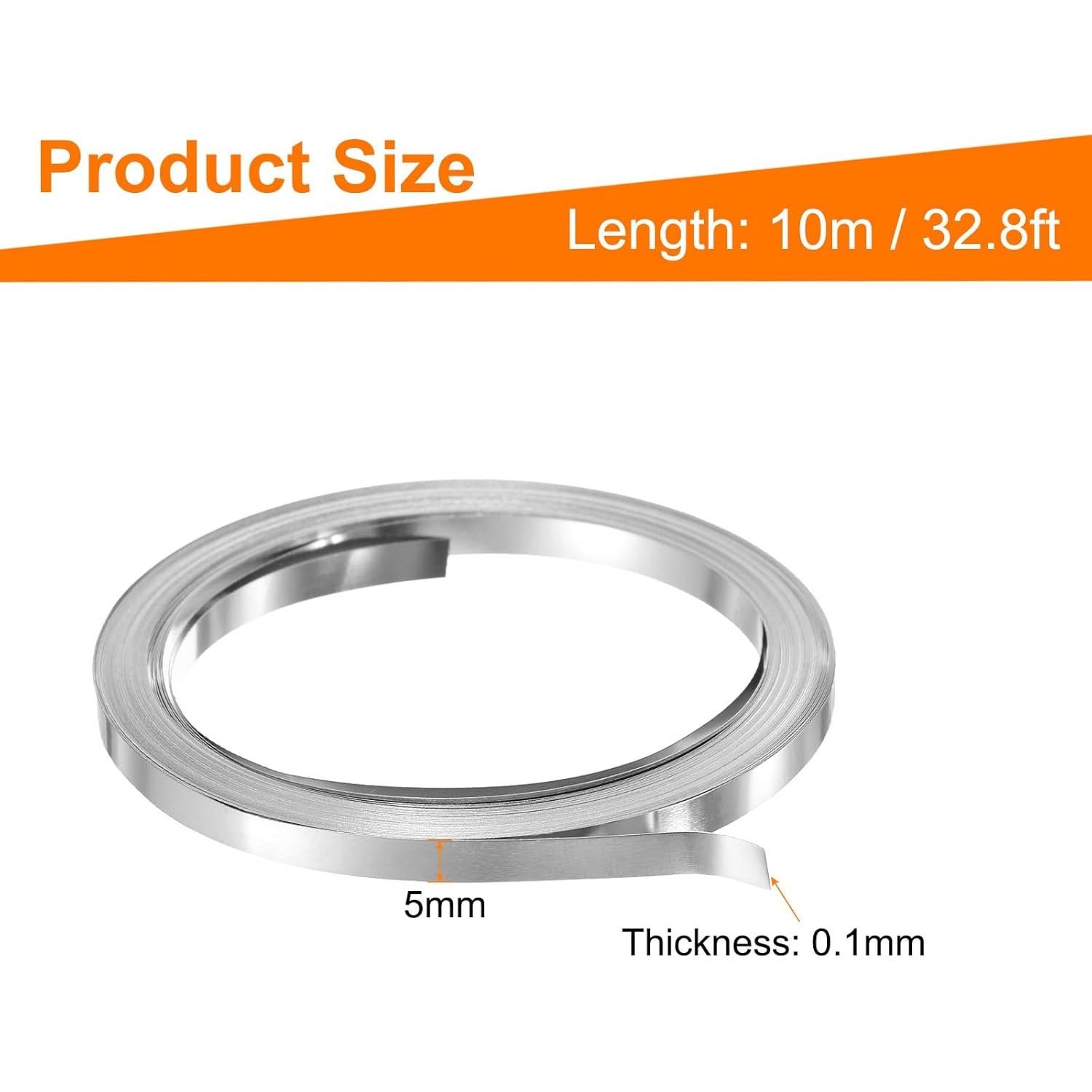 Tira de Níquel Pura Harfington 10m 5mm 99.6% para Soldadura