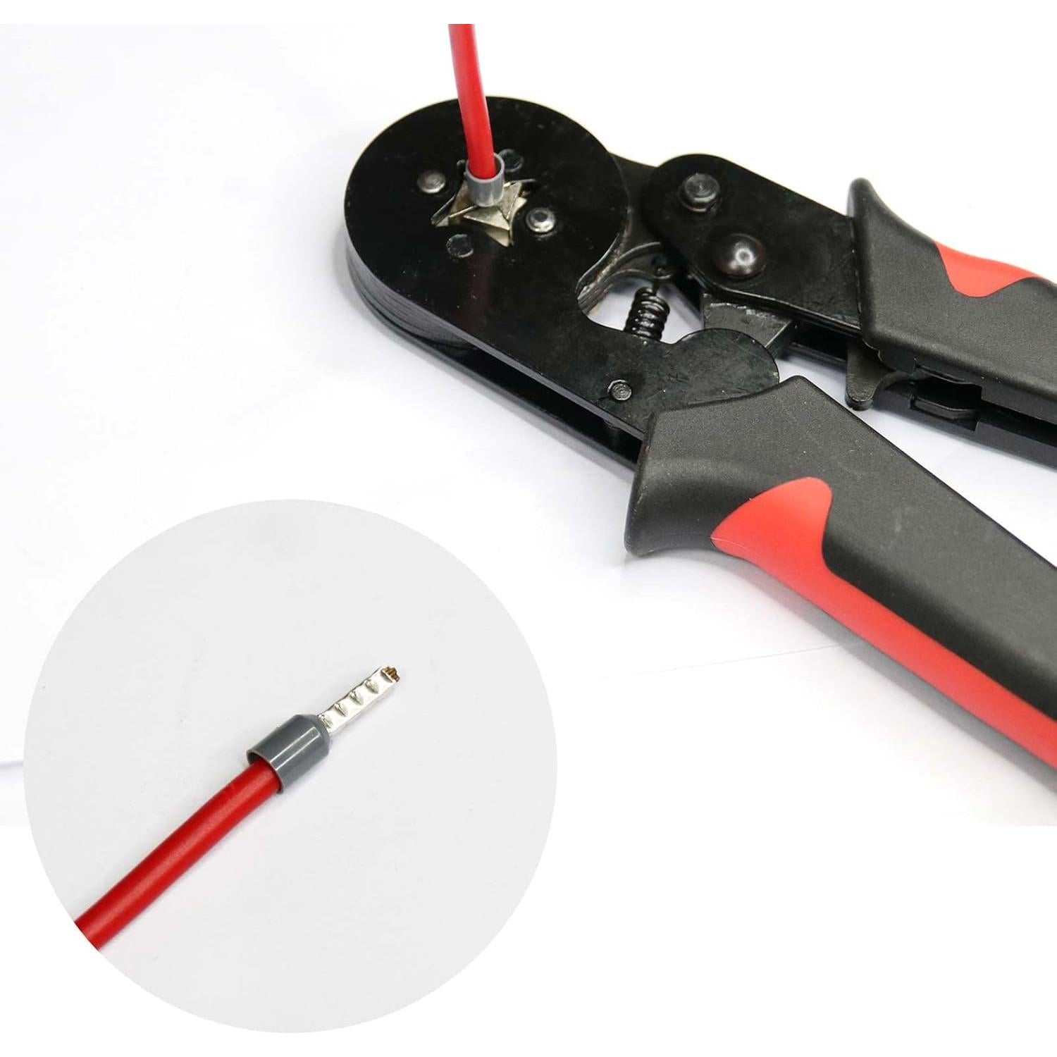 Terminales de Ferrules Aislados Fidioto 250pcs AWG14 Rojo