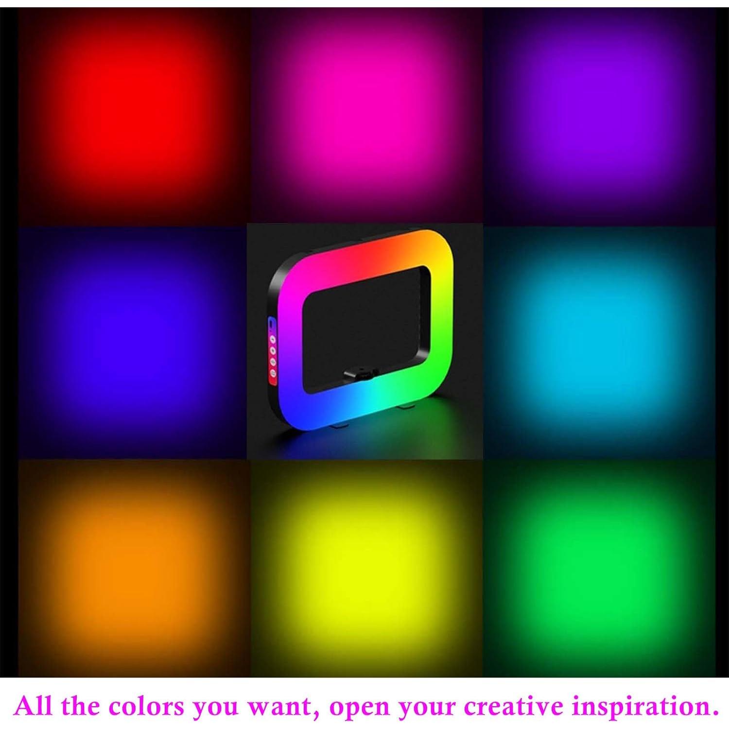 Rig de Video QYPENT YM200 RGB con Luz de Anillo LED 8000mAh