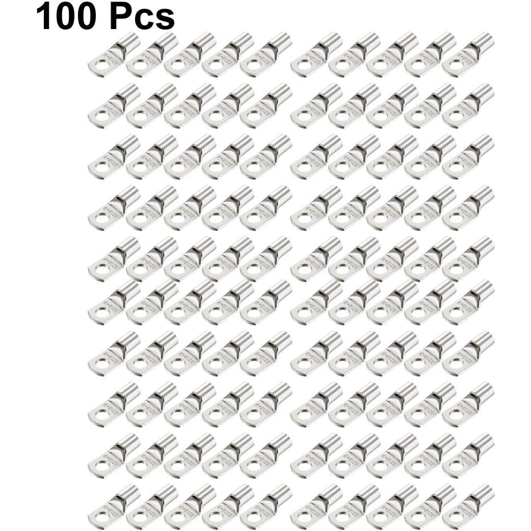 Conectores de terminales de anillo uxcell SC16-6 100Pcs 10AWG