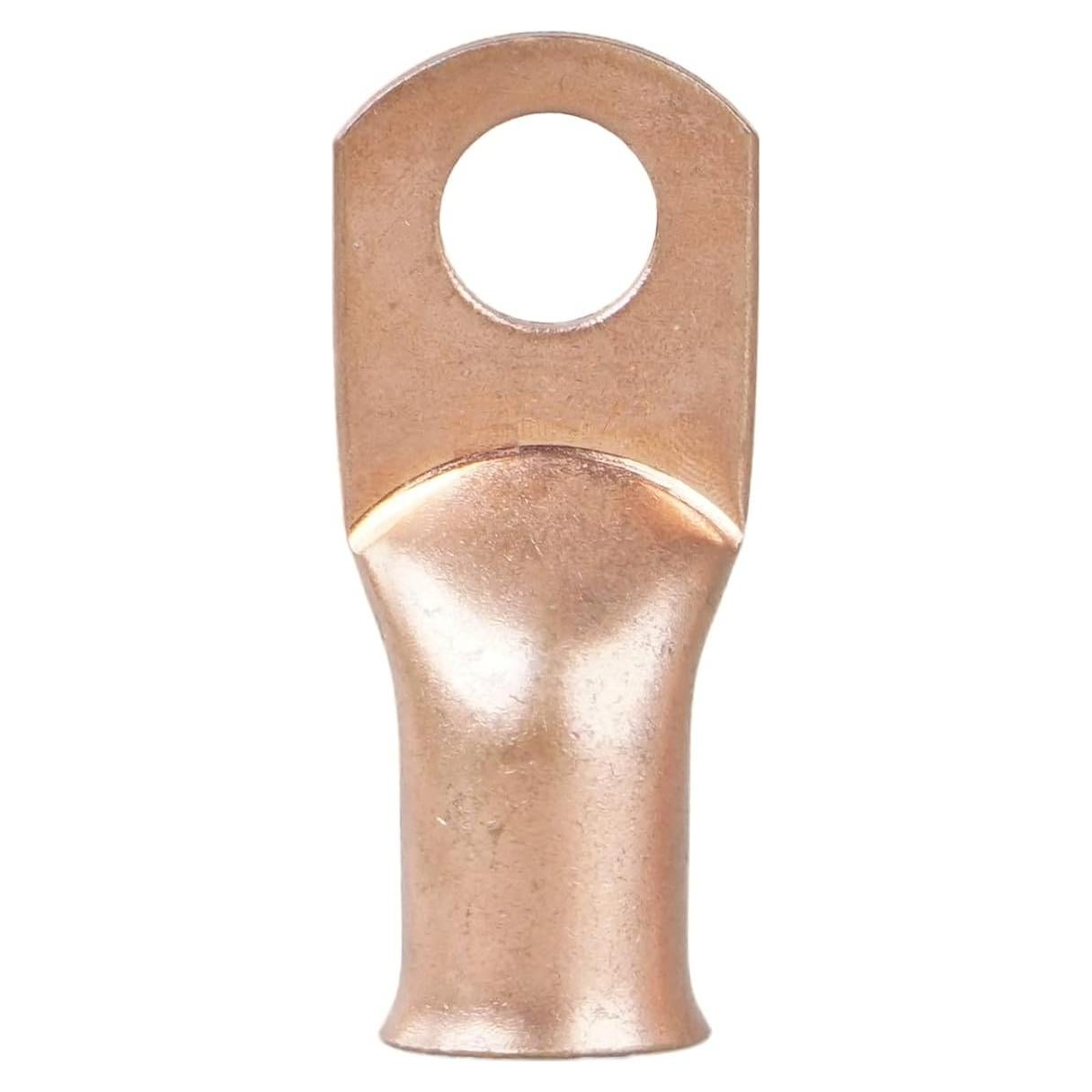 10 Terminales de Anillo de Cobre 4 AWG 12mm para Batería