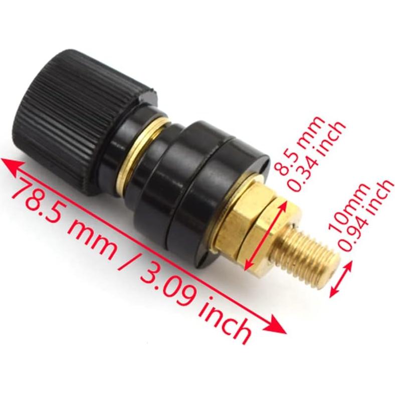 Conectores de Poste de Batería SDTC Tech 3/8" M10 Cobre 2 Pcs