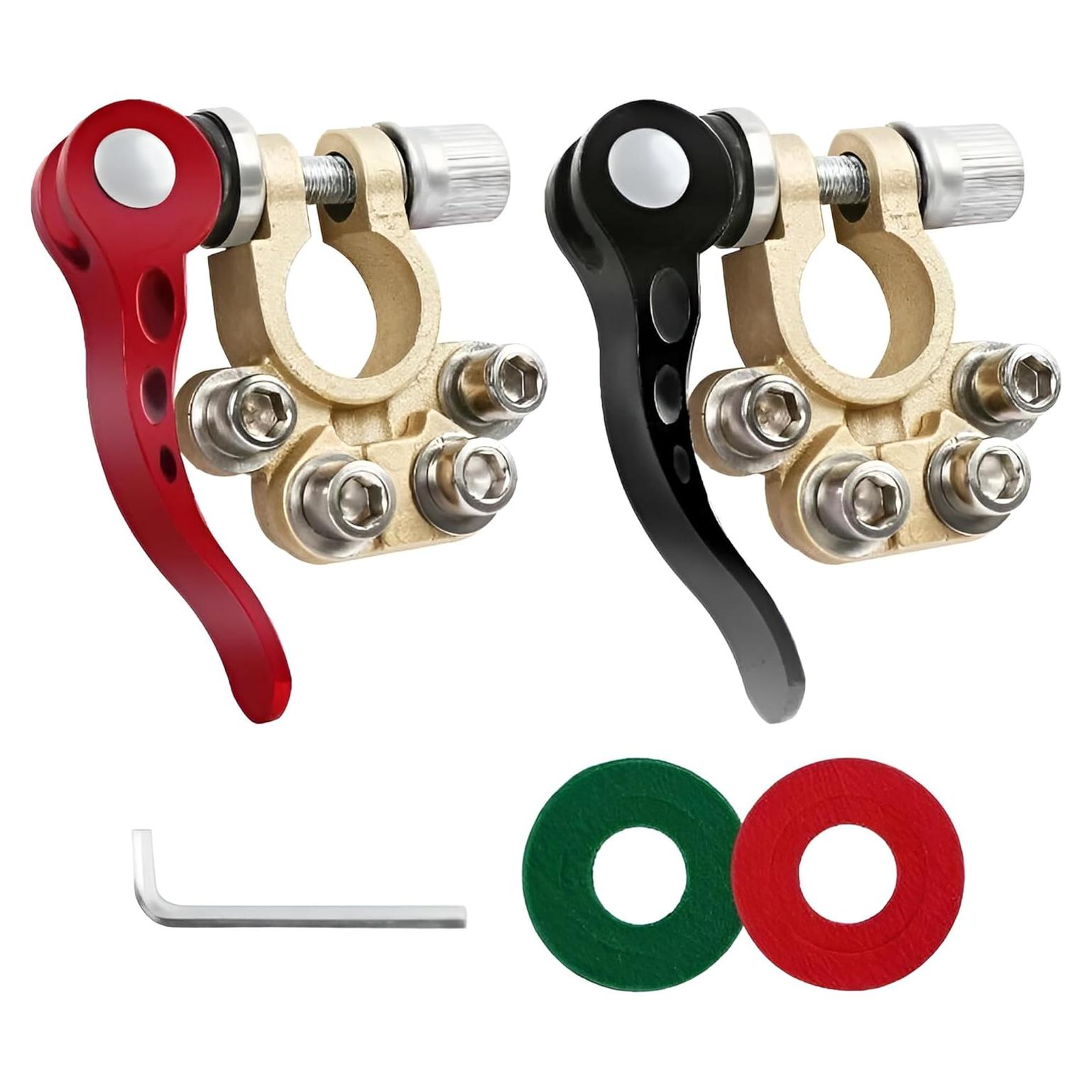 Conectores de terminal de batería JacobsParts 2 piezas 4 vías