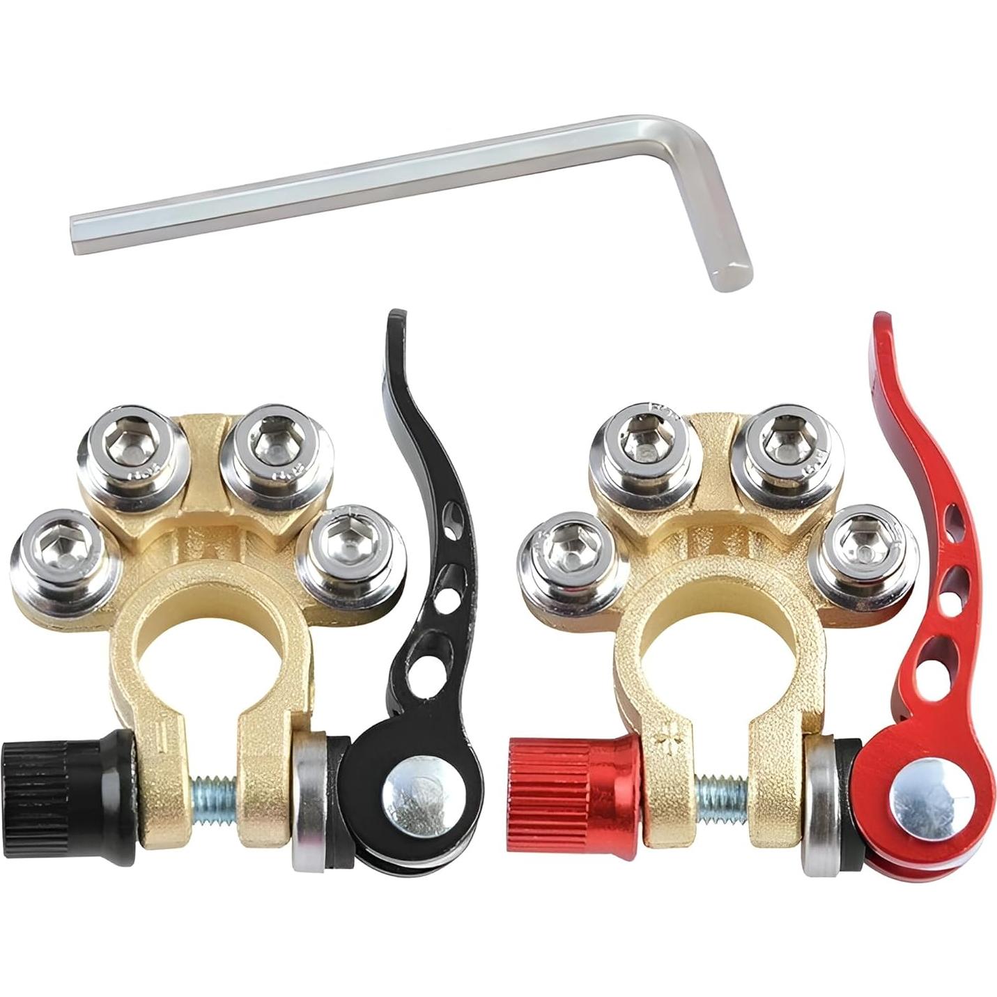 Conectores de terminal de batería JacobsParts 2 piezas 4 vías