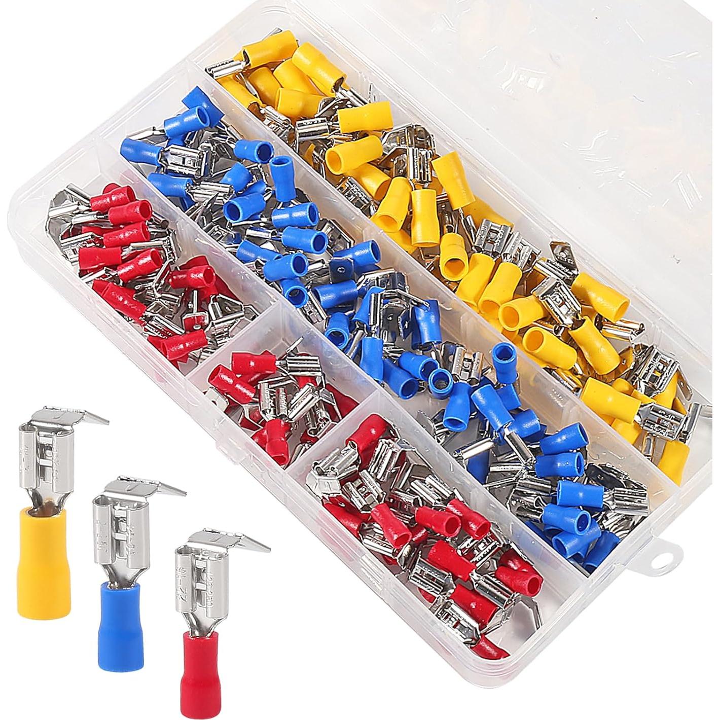 Kit 140 Conectores Termocontraíbles Piggyback Meimom 22-10 AWG