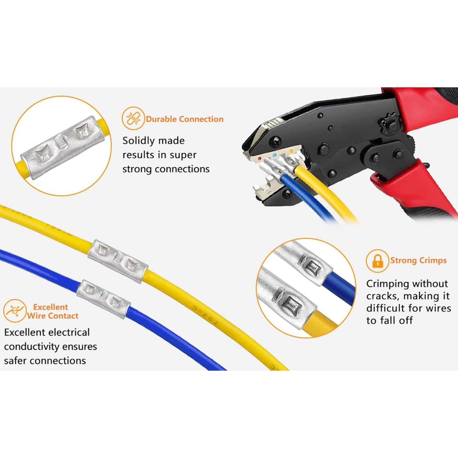 Conectores de Empalme SVAAR 6 AWG Cobre Estañado 24PCS