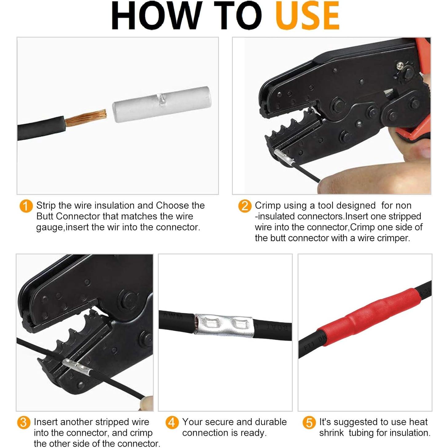 Conectores de Empalme SVAAR 6 AWG Cobre Estañado 24PCS