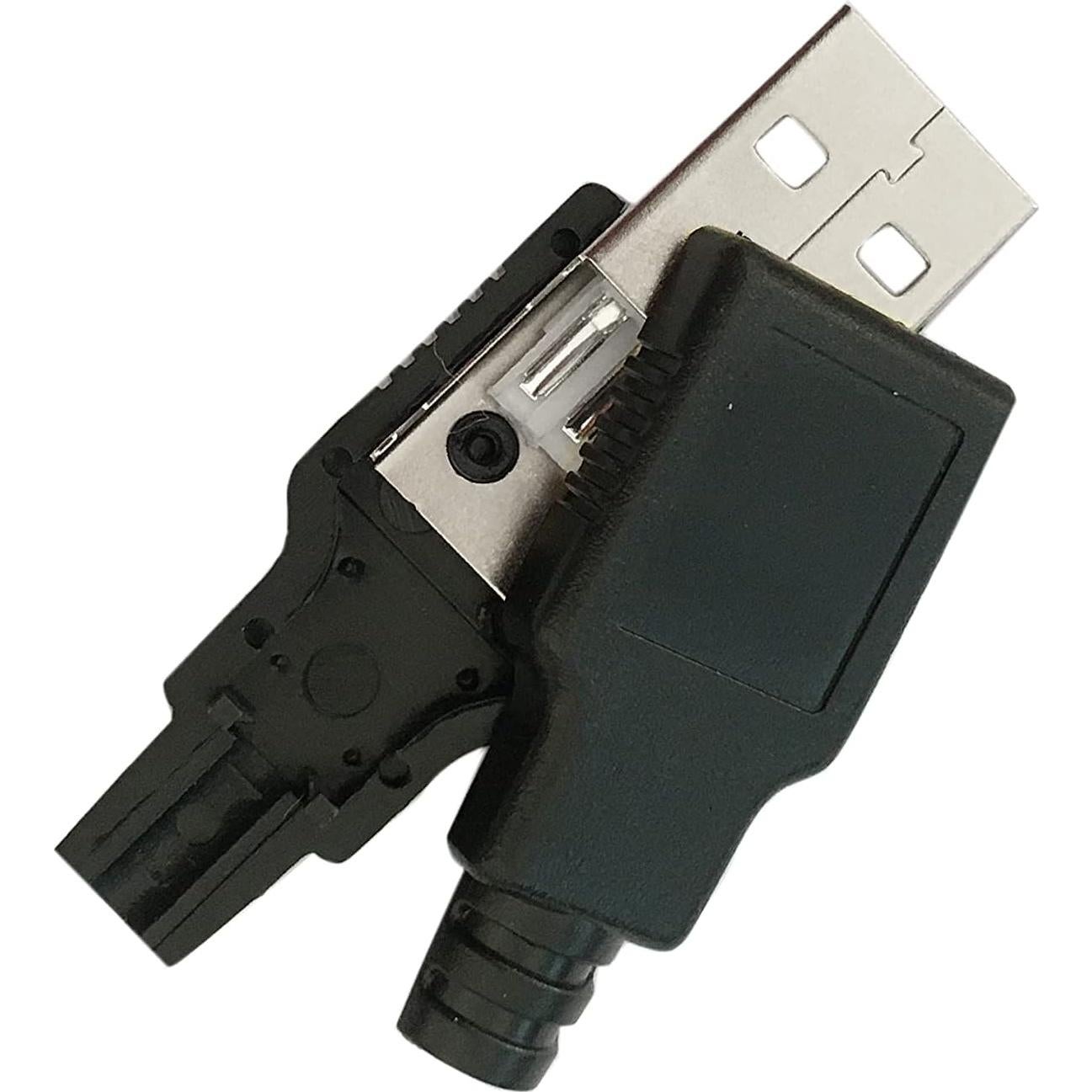 Adaptador USB Tipo A Macho 4 Pines BlingKingdom - 5 Piezas